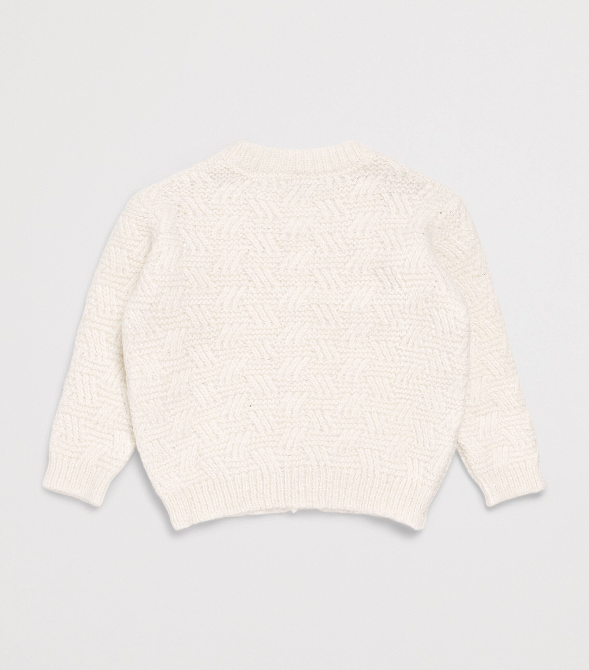 Eleventy Kids Sequinned Cardigan (4-16 Years) White Image 2