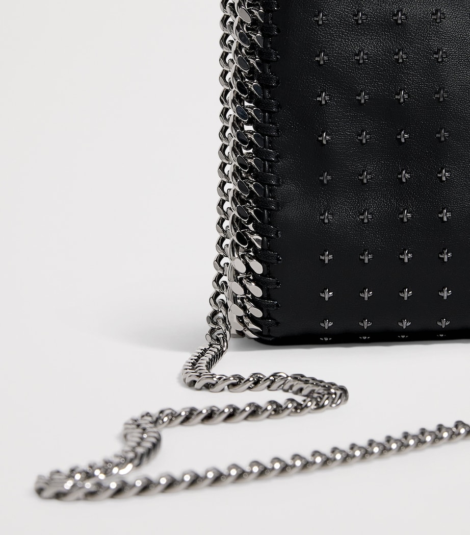 Mini Star-Studded Falabella Tote Bag 1000 BLACK Image 6