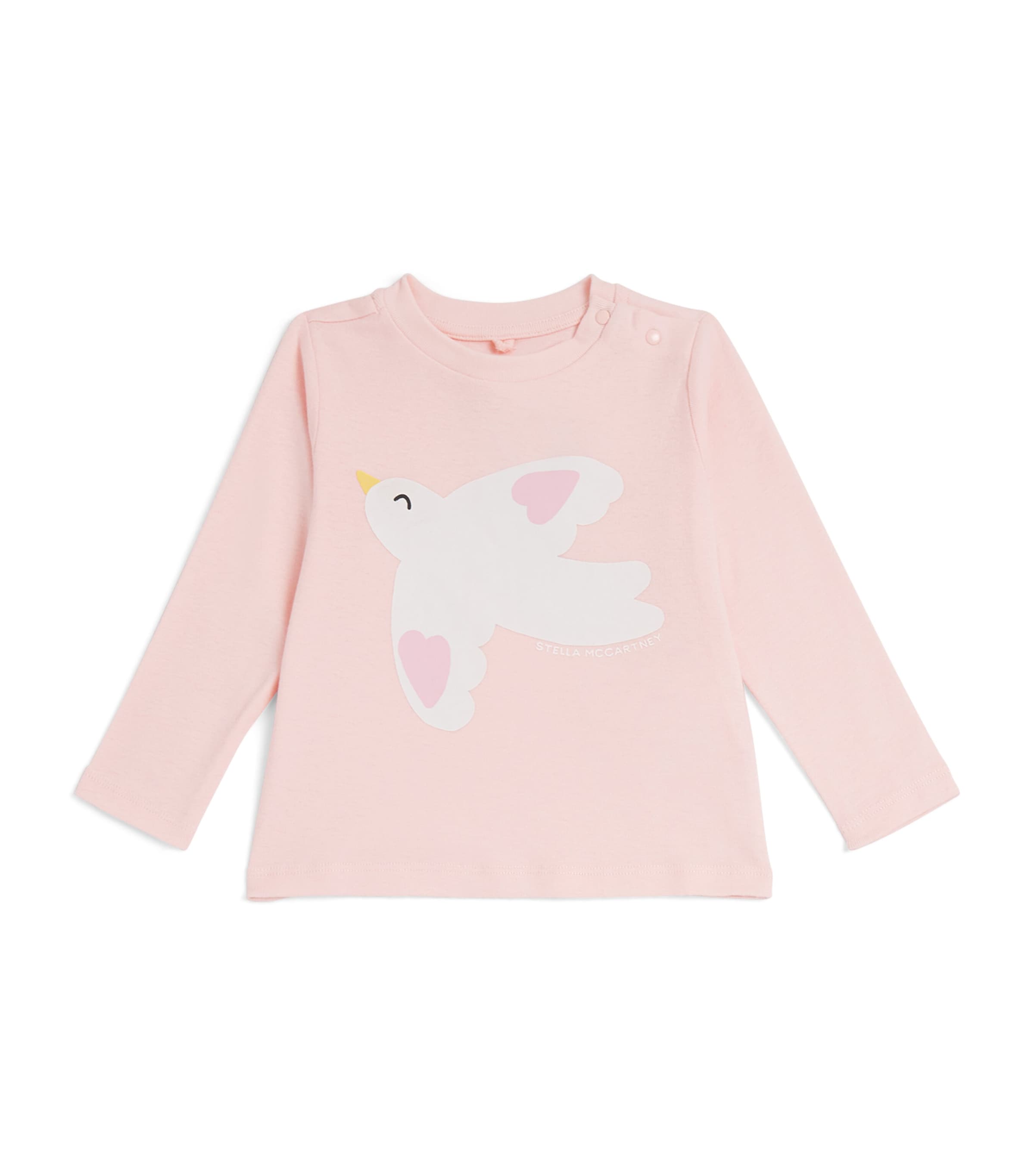 Stella Mccartney Cotton Dove T-shirt In Pink