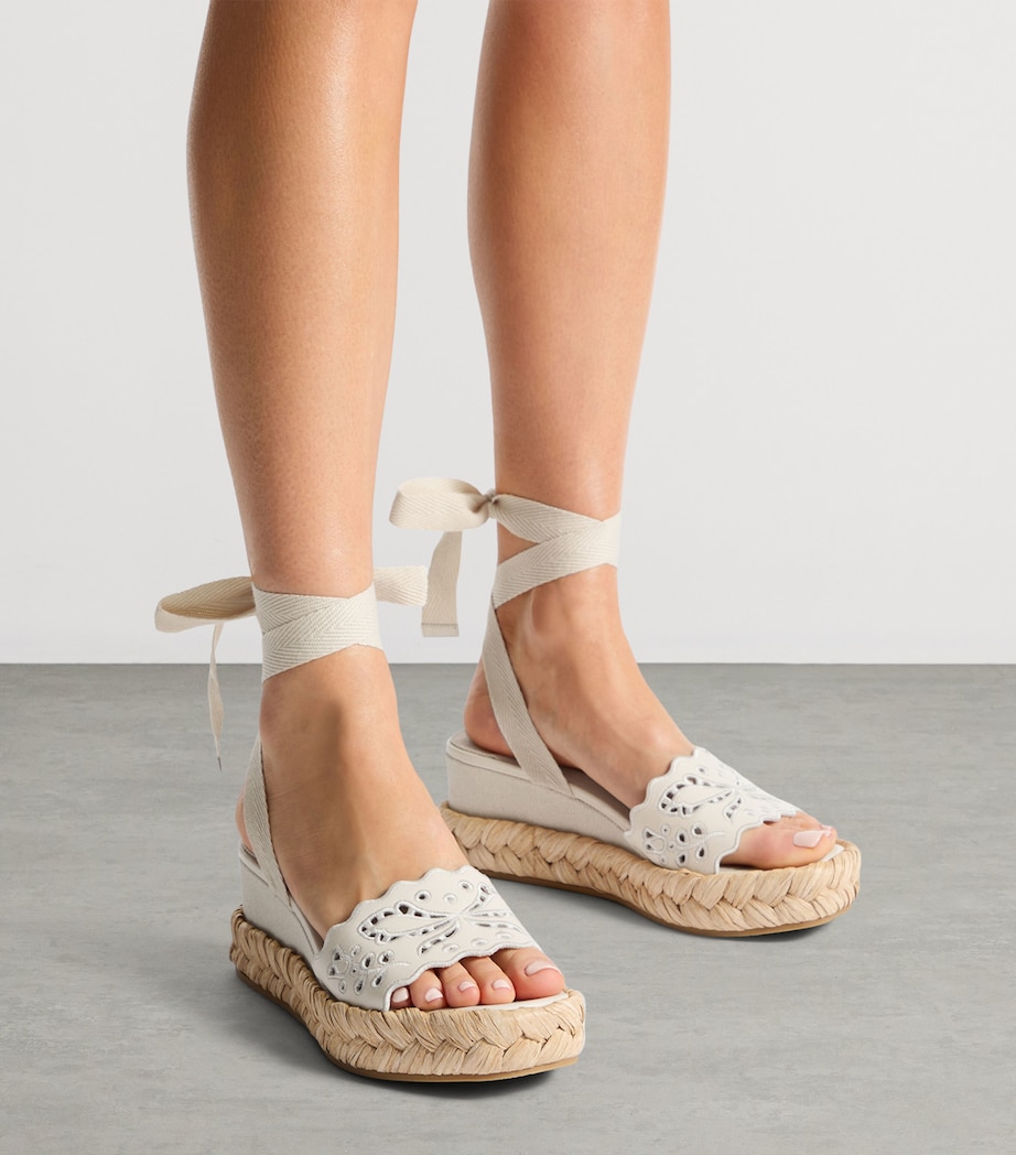 Arlee 60 Leather Wedge Sandals LATTE/NATURAL Image 2