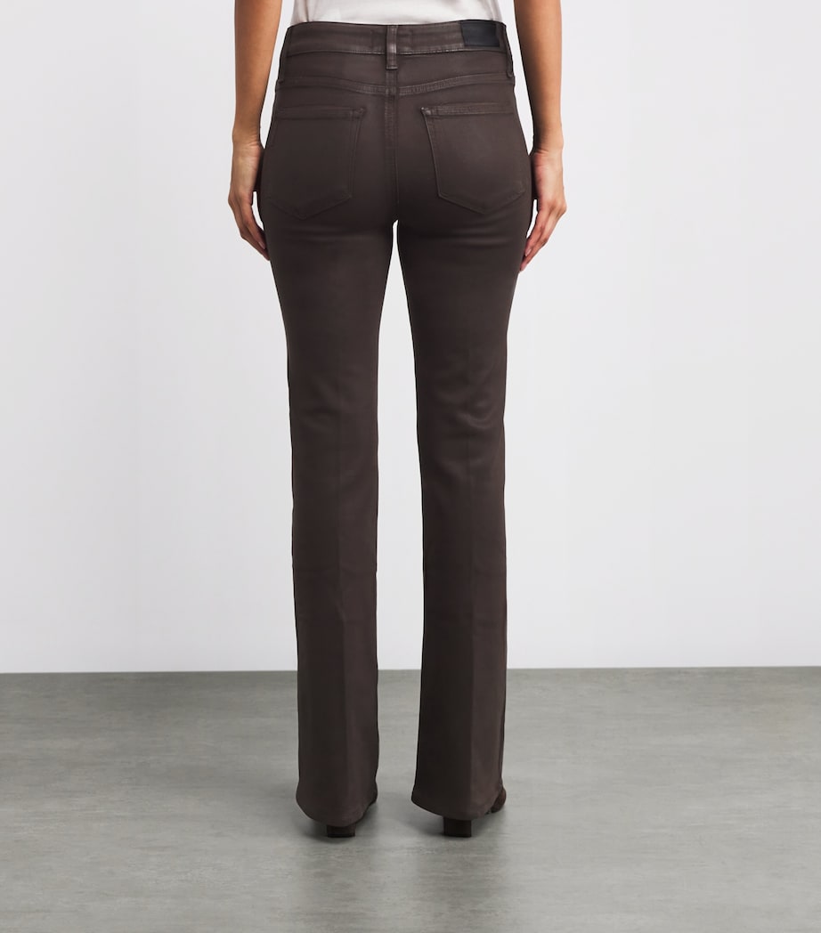 Coated Laurel Canyon Flared Jeans CHICORY COFFEE LX CT Image 4