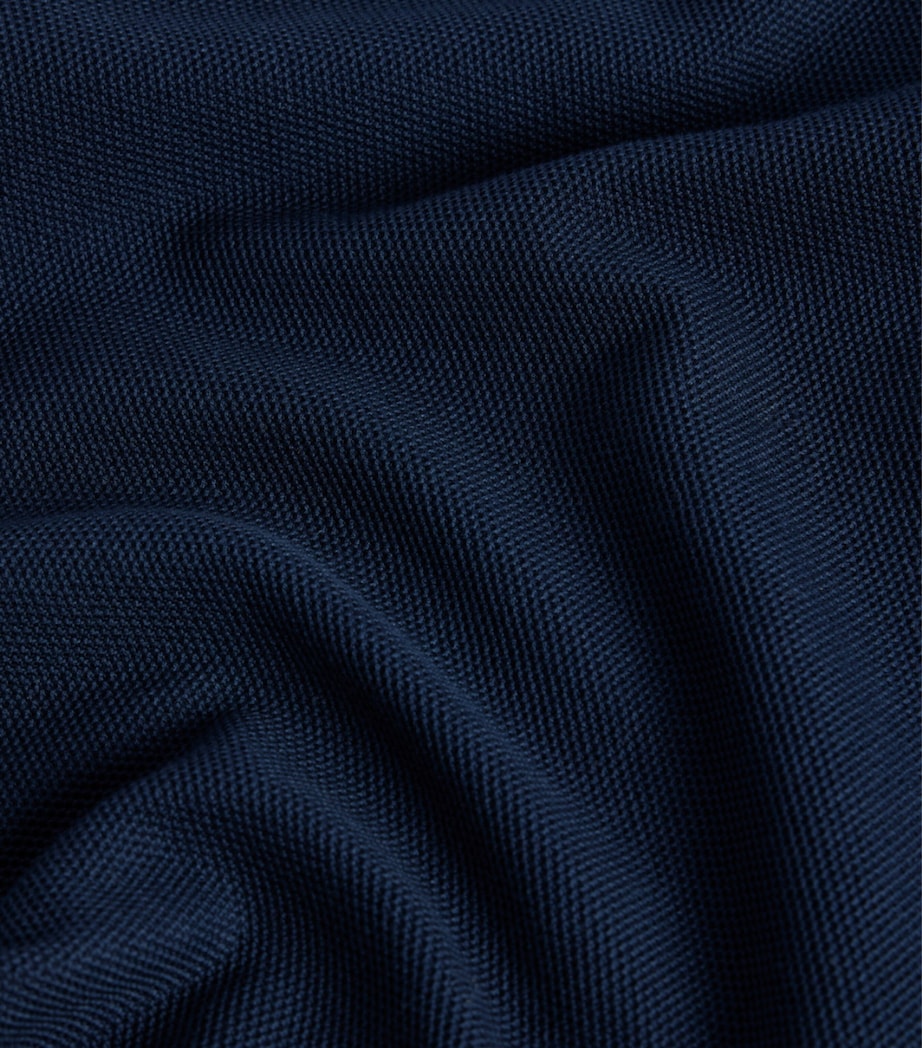 Dunhill Mens Cotton Piqué Polo Shirt Navy Image 6