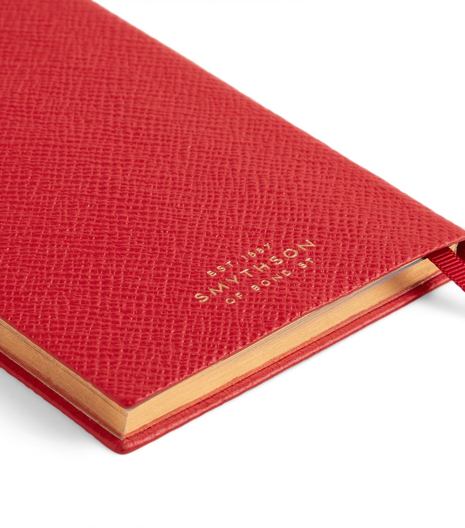 Smythson Leather Panama Weekly Diary 2027 Scarlet Red Image 6