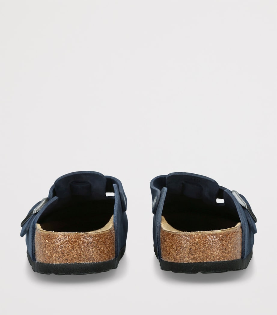 Suede Boston Clogs NAVY Image 2