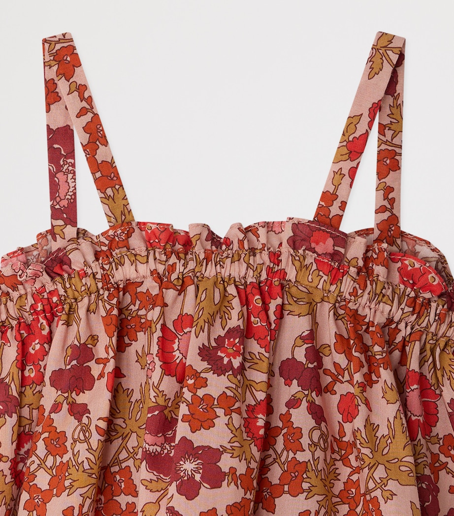 Bonpoint Cotton Floral Top (6-18 Months) Fleurs Rose Image 3