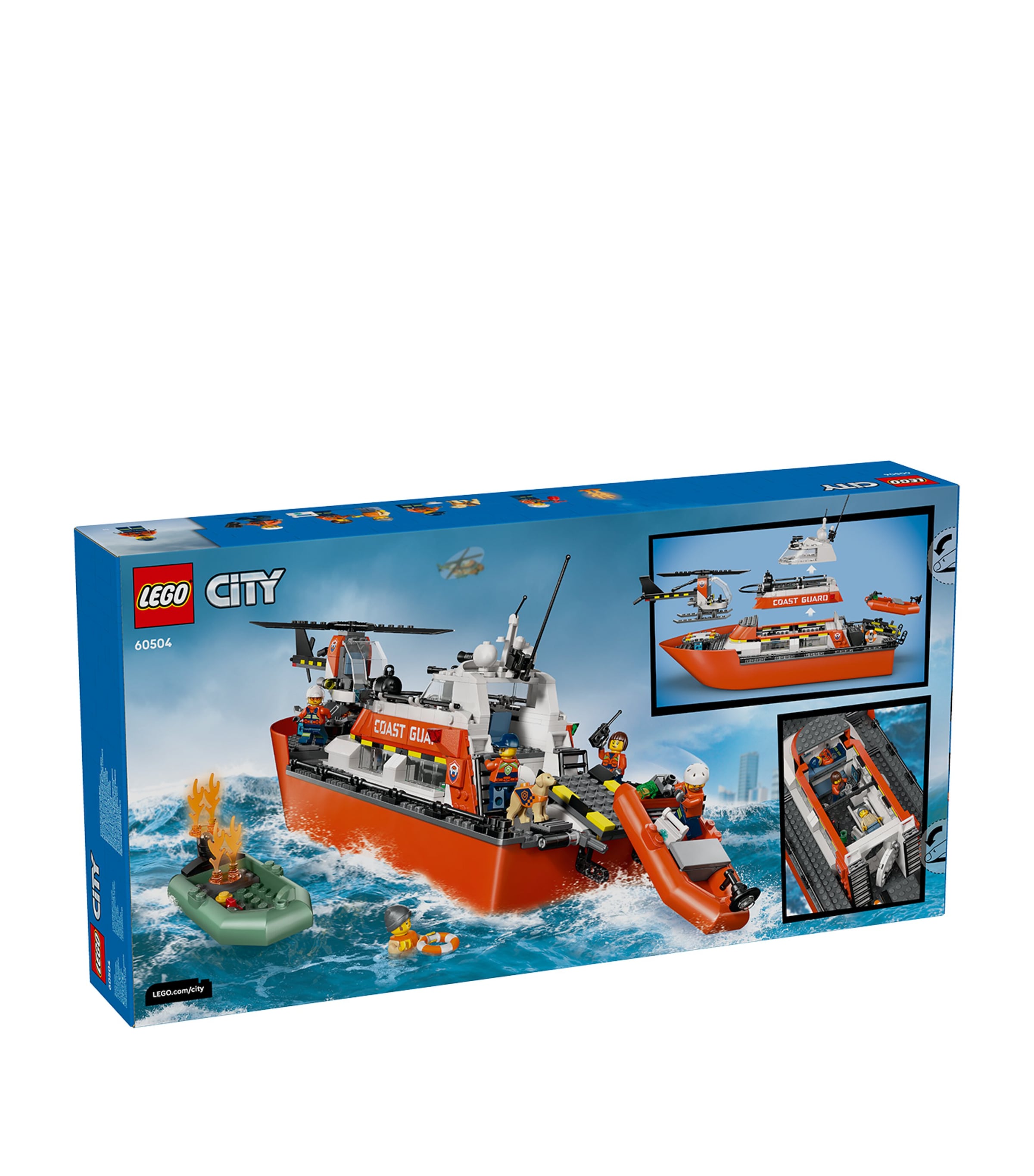 Lego City Coast Guard Rescue Boat & Helicopter 60504 Image 2