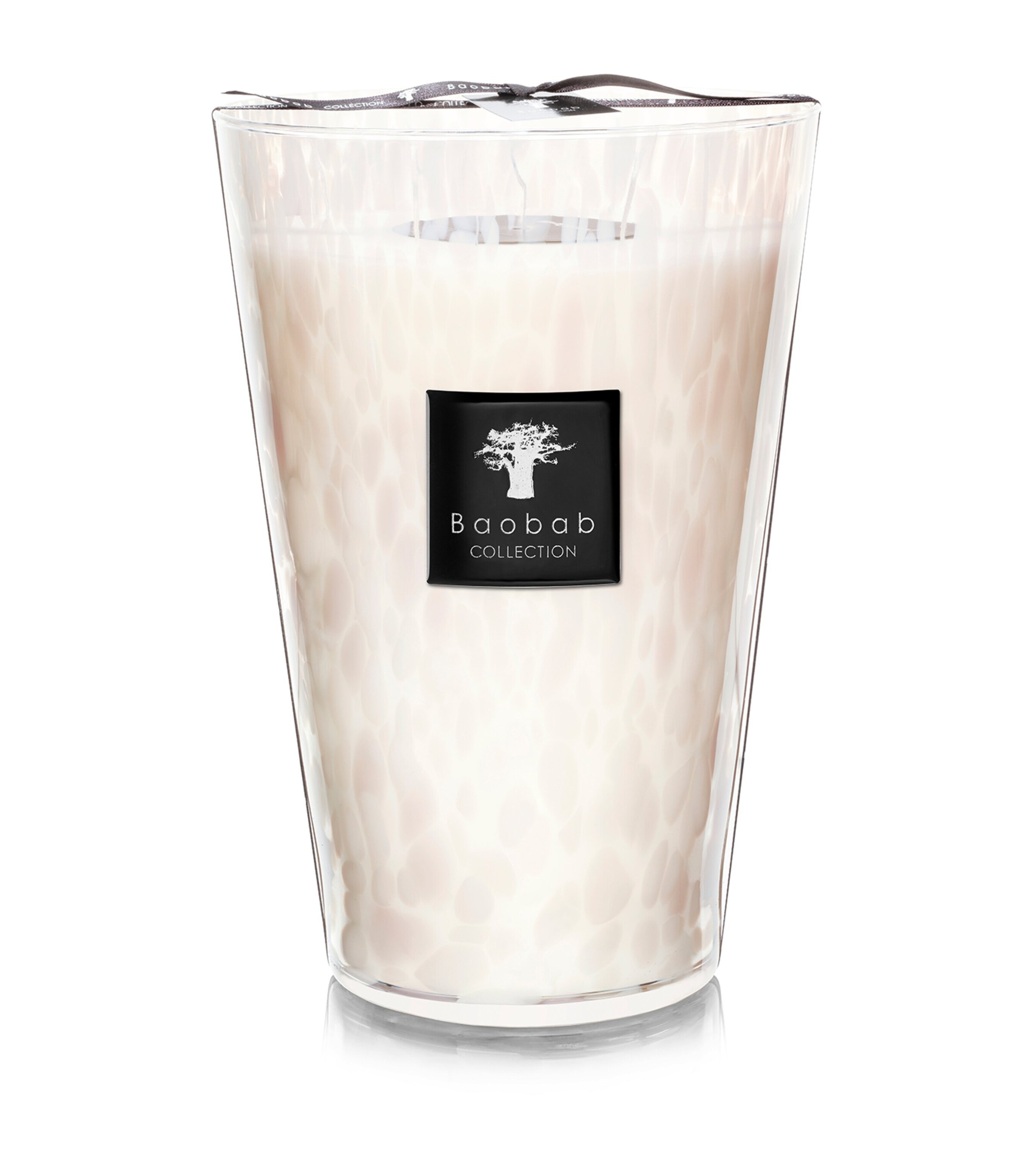 Baobab Collection White Pearls Maxi Candle In White