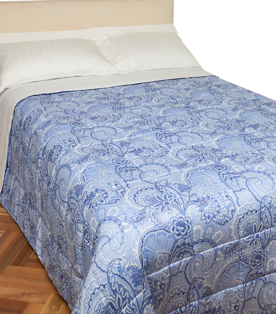 Cotton Bloom Quilted Bedspread (270cm x 270cm) X0880 PALE BLUE Image 1