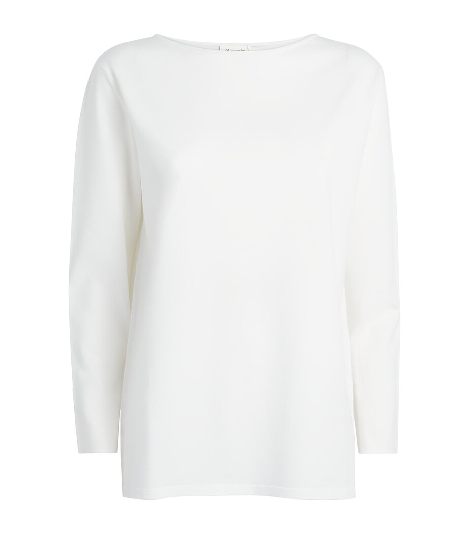 MM Womens Crew-Neck Sweater White Image 1