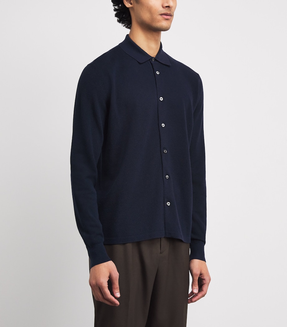 Silk-Blend Cardigan NAVY Image 3