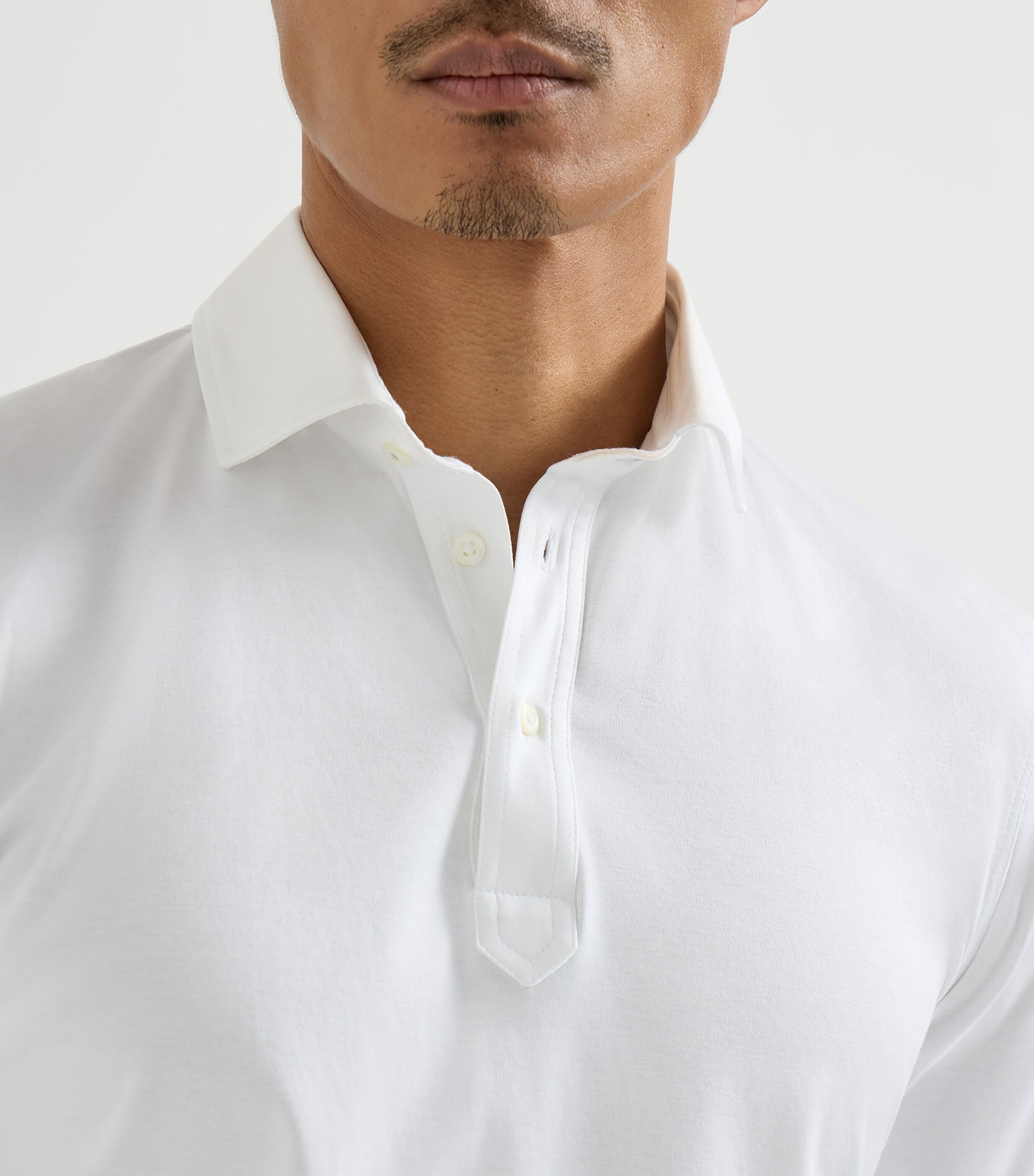 Brunello Cucinelli Mens Cotton Jersey Polo Shirt Image 6