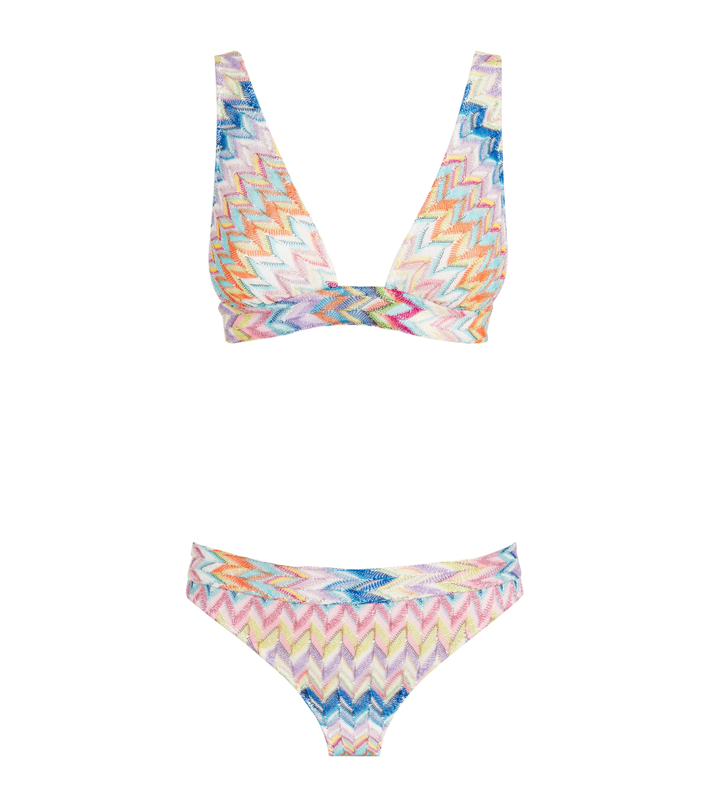 MISSONI EMBELLISHED ZIGZAG BIKINI 