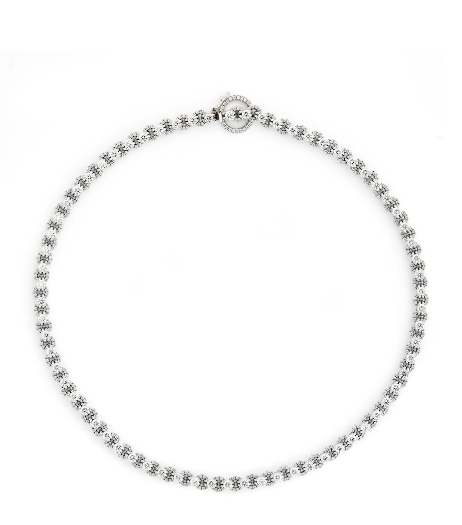 White Gold and Diamond Lumia Necklace WHITE GOLD Image 1