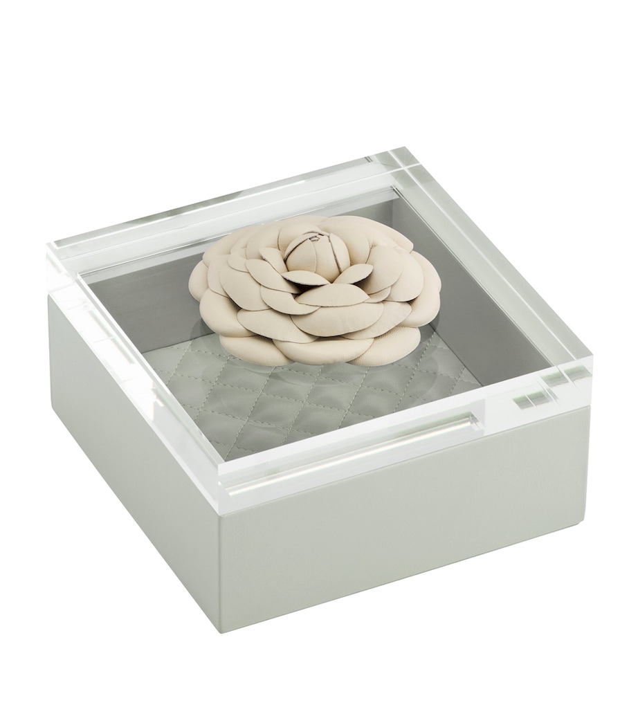 Large Quilted Febe Diamonds Box CELADON GREEN Image 1