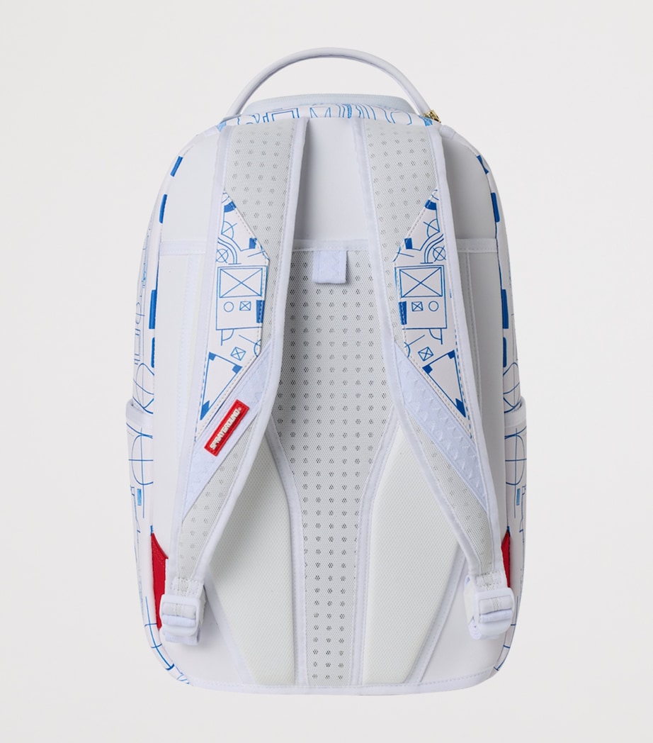 Sprayground Frank Lloyd Wright Backpack Blue Print Image 4