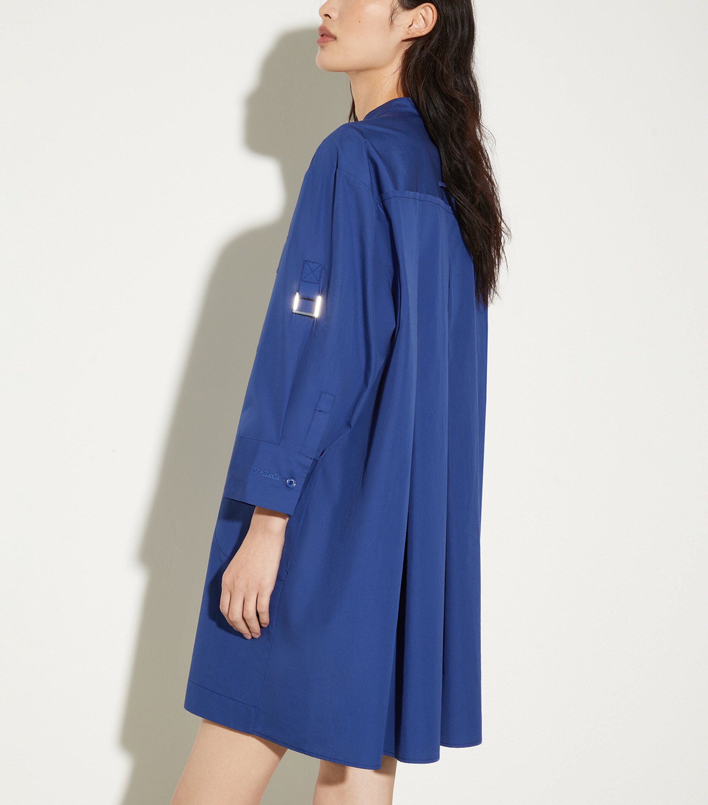 MAX&Co. Womens Cotton Mini Dress Navy Image 3