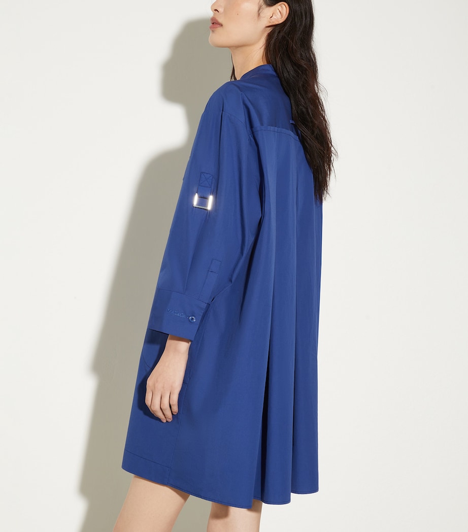 MAX&Co. Womens Cotton Mini Dress Navy Image 3