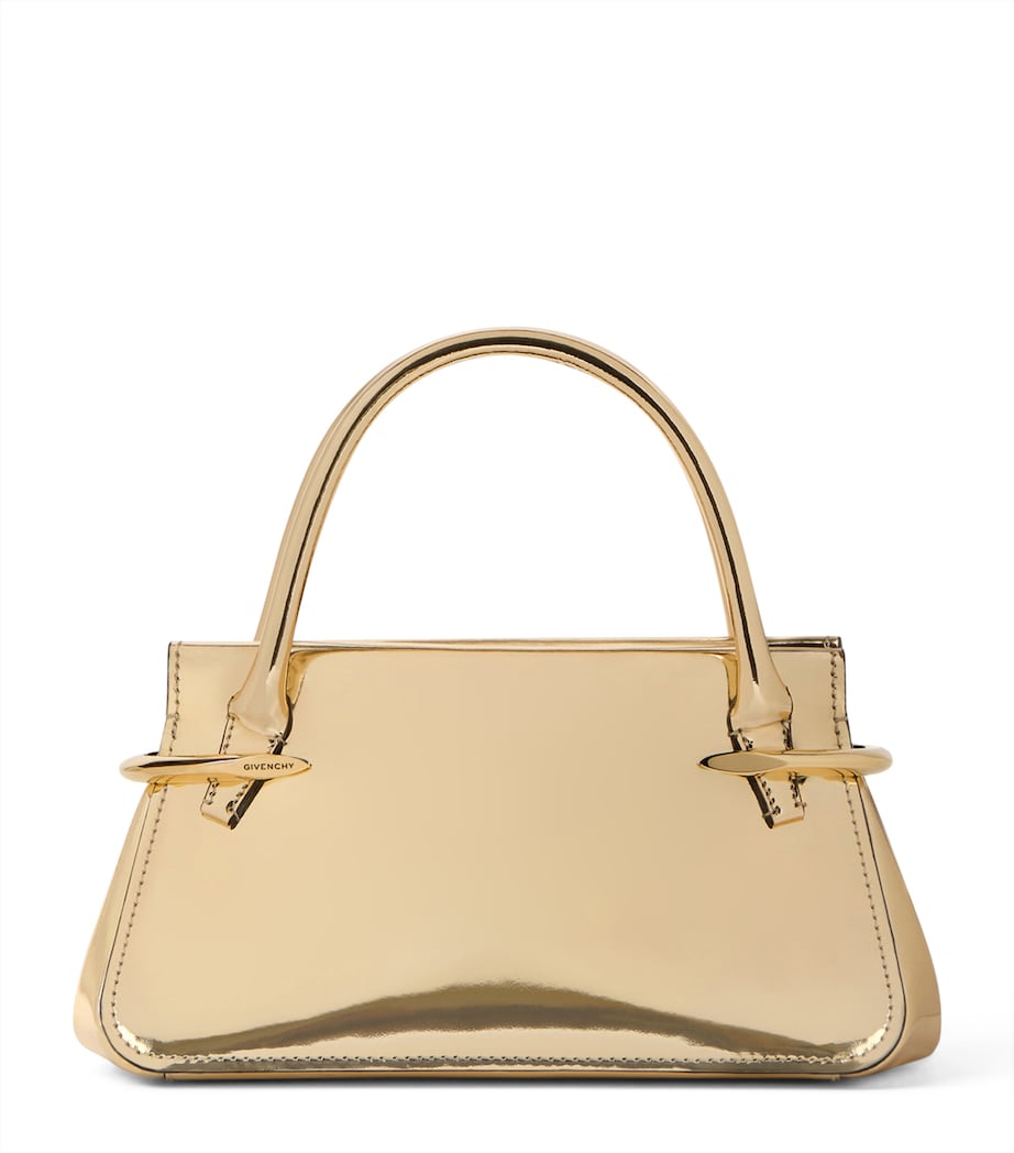 Mini Leather Pinch Top-Handle Bag GOLDEN Image 1