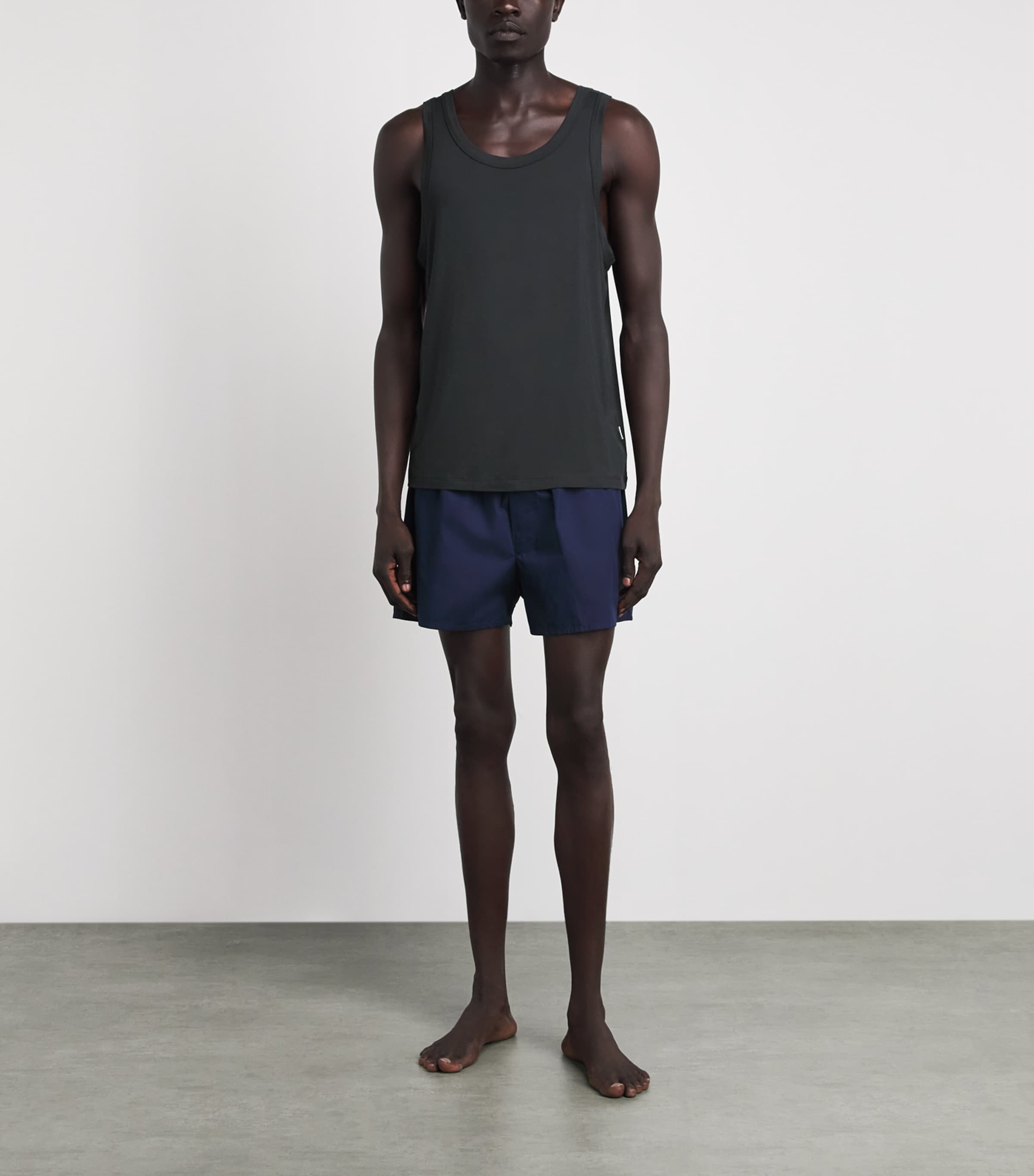 CHÉ Mens Modal-Blend Vest Black Image 2