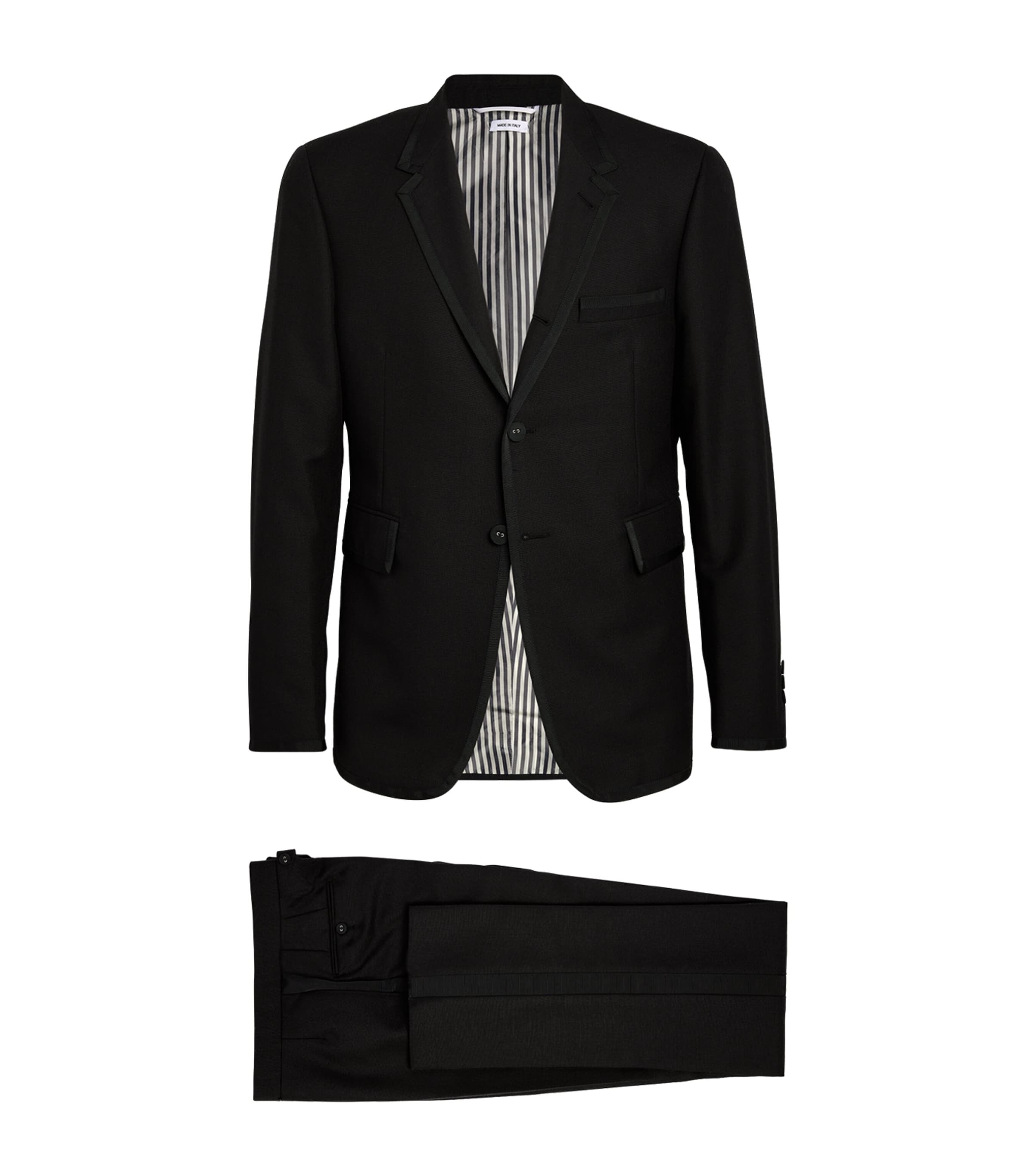 Shop Thom Browne Wool 2-piece Tuxedo And Bow Tie In Black