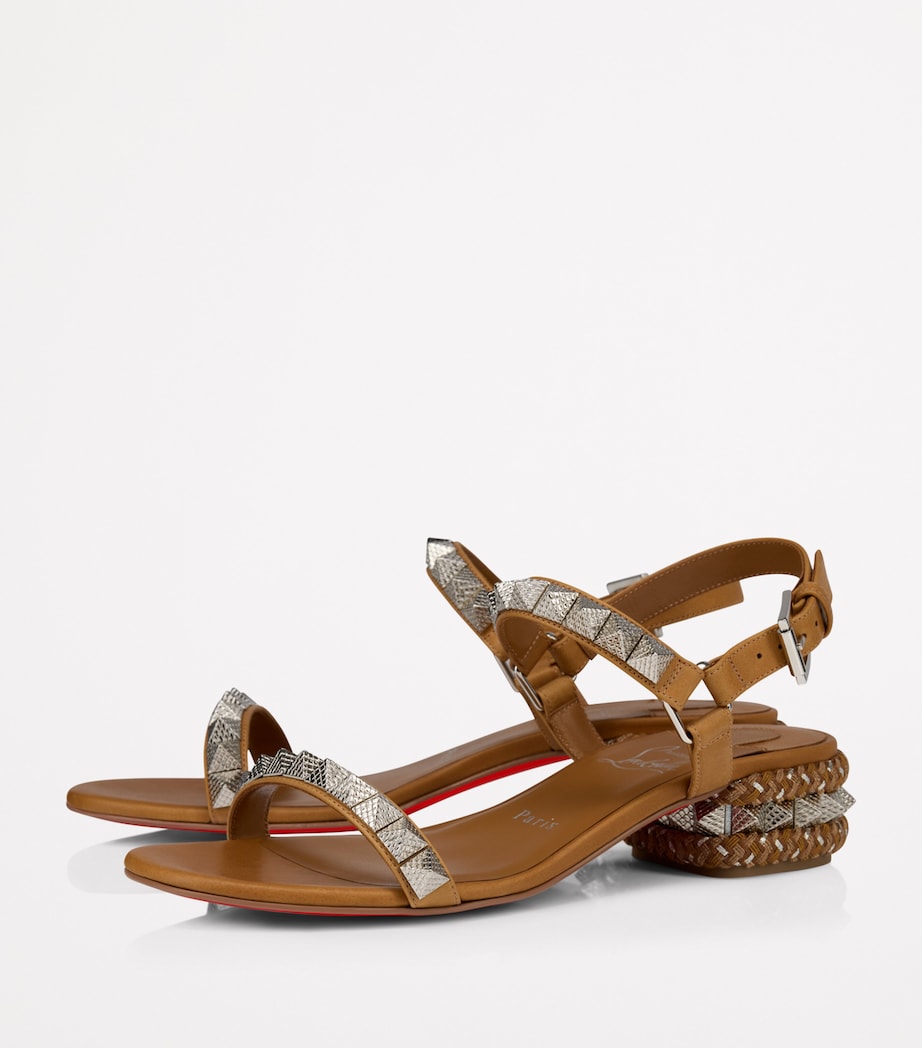 Pyraclou Embellished Heeled Sandals 30 7130 Image 2