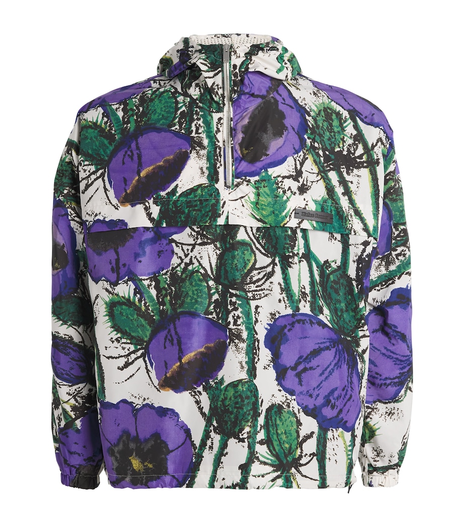 Wales Bonner Mens Bloom Anorak Jacket Poppy Purple Image 1