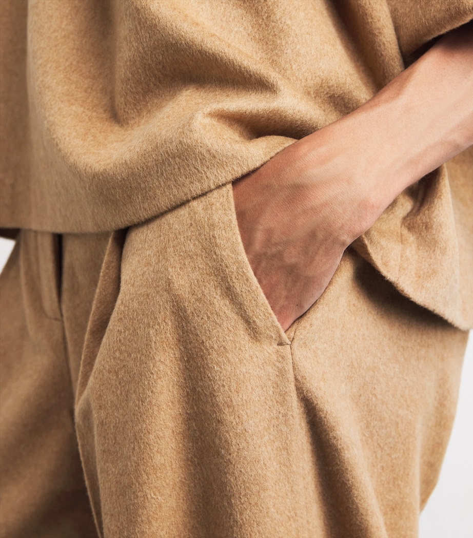 Wool-Silk-Cashmere Elsa Trousers M17 MED BEIGE MELNGE Image 6