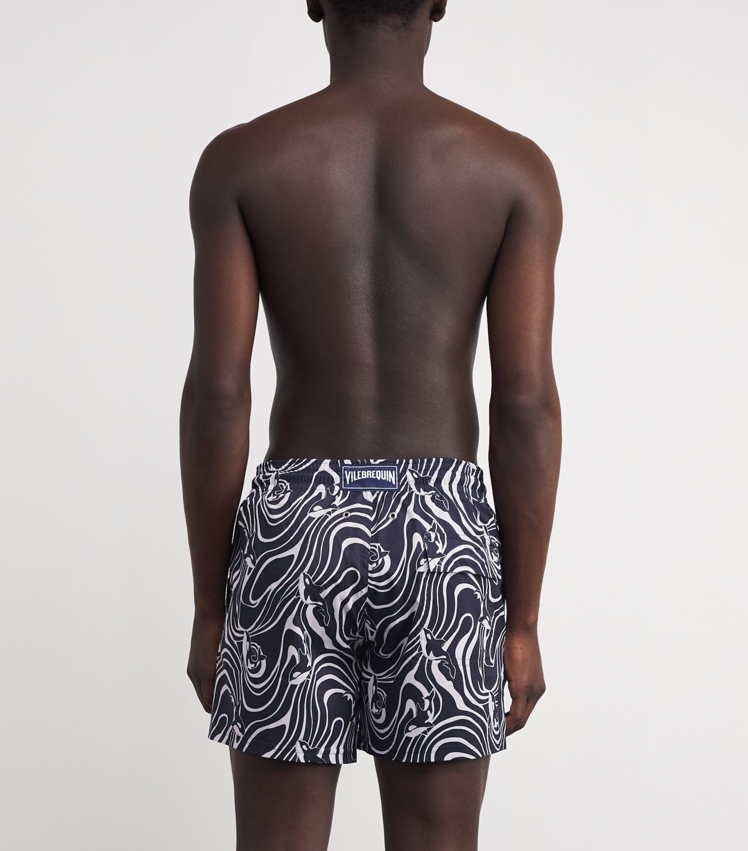 Printed Moorise Swim Shorts 390-BLEU MARINE Image 3
