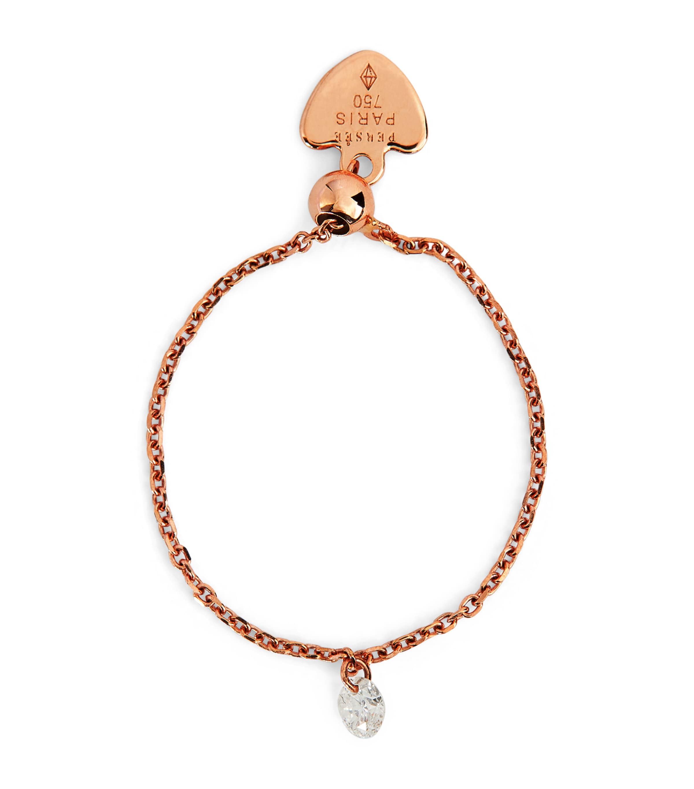 Persée Rose Gold And Diamond Ring In Red