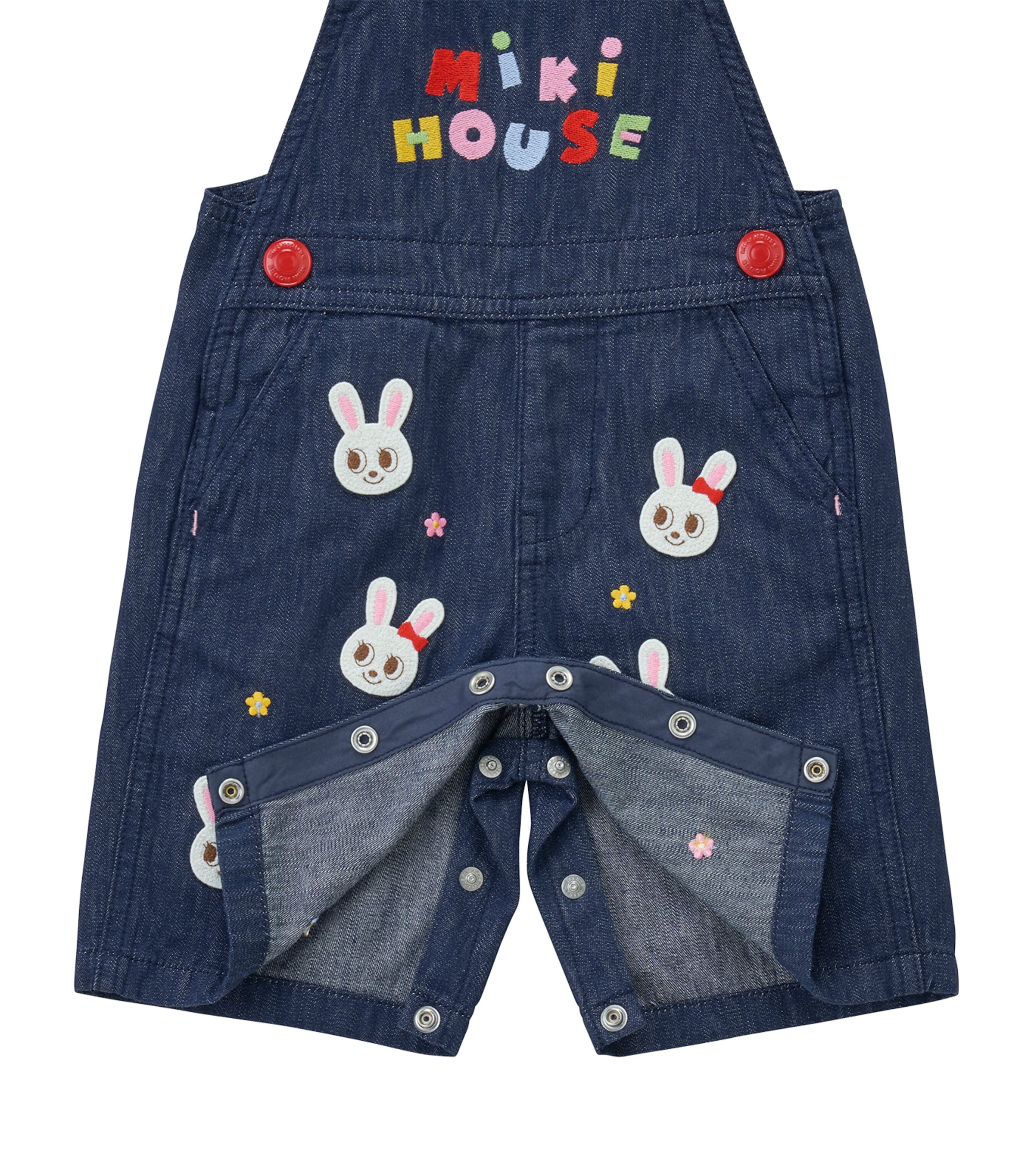 Embroidered Bunny Dungarees (6-36 Months) 1 Image 3