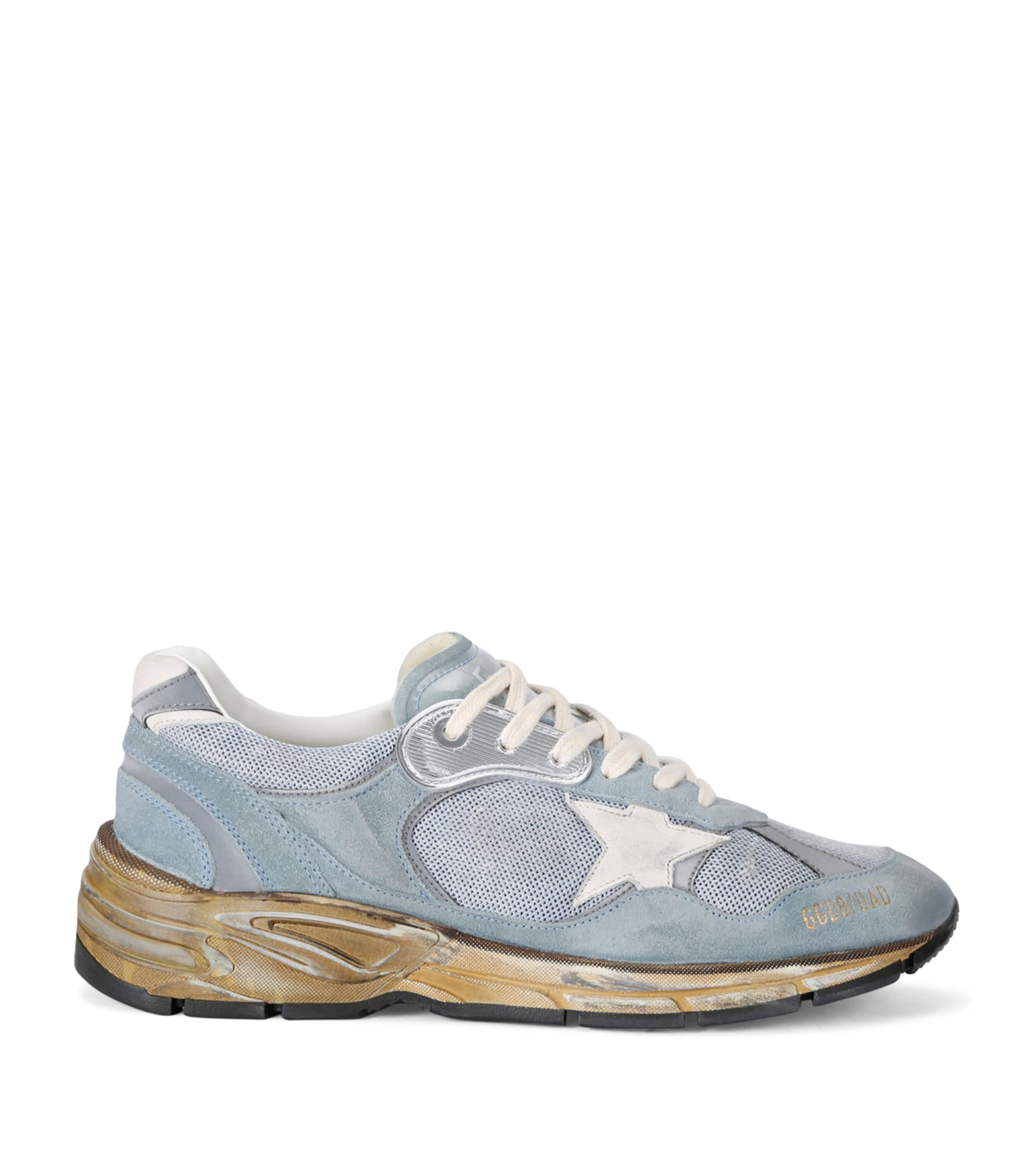 Shop Golden Goose Dad-star Sneakers In Blue