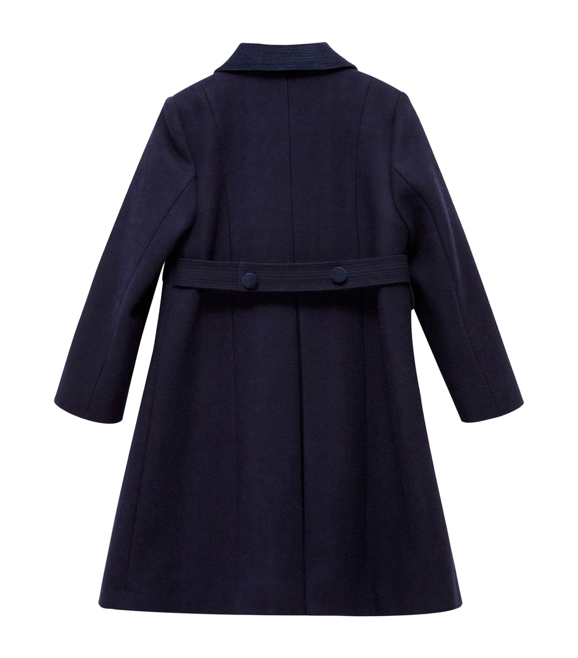 Wool Double-Breasted Coat (2-5 Years) NAVY Image 2