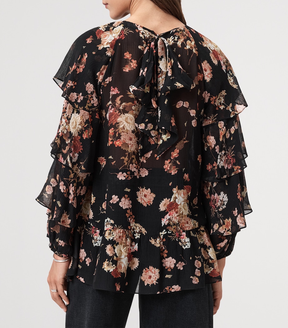 Viscose-Silk Lissie Blouse ARMADA BLACK Image 5