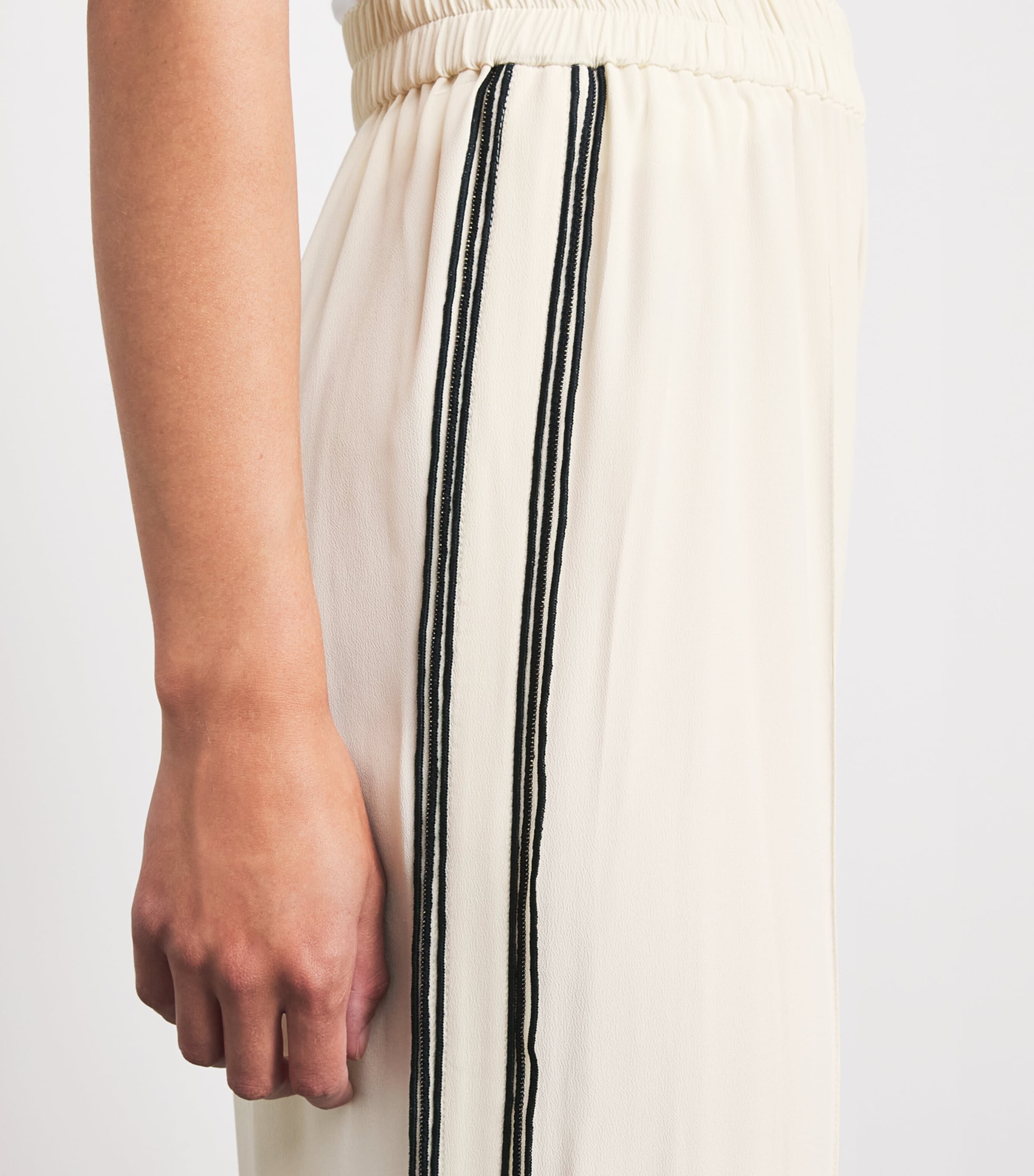 Fabiana Filippi Womens Beaded Sweatpants Burro Image 3