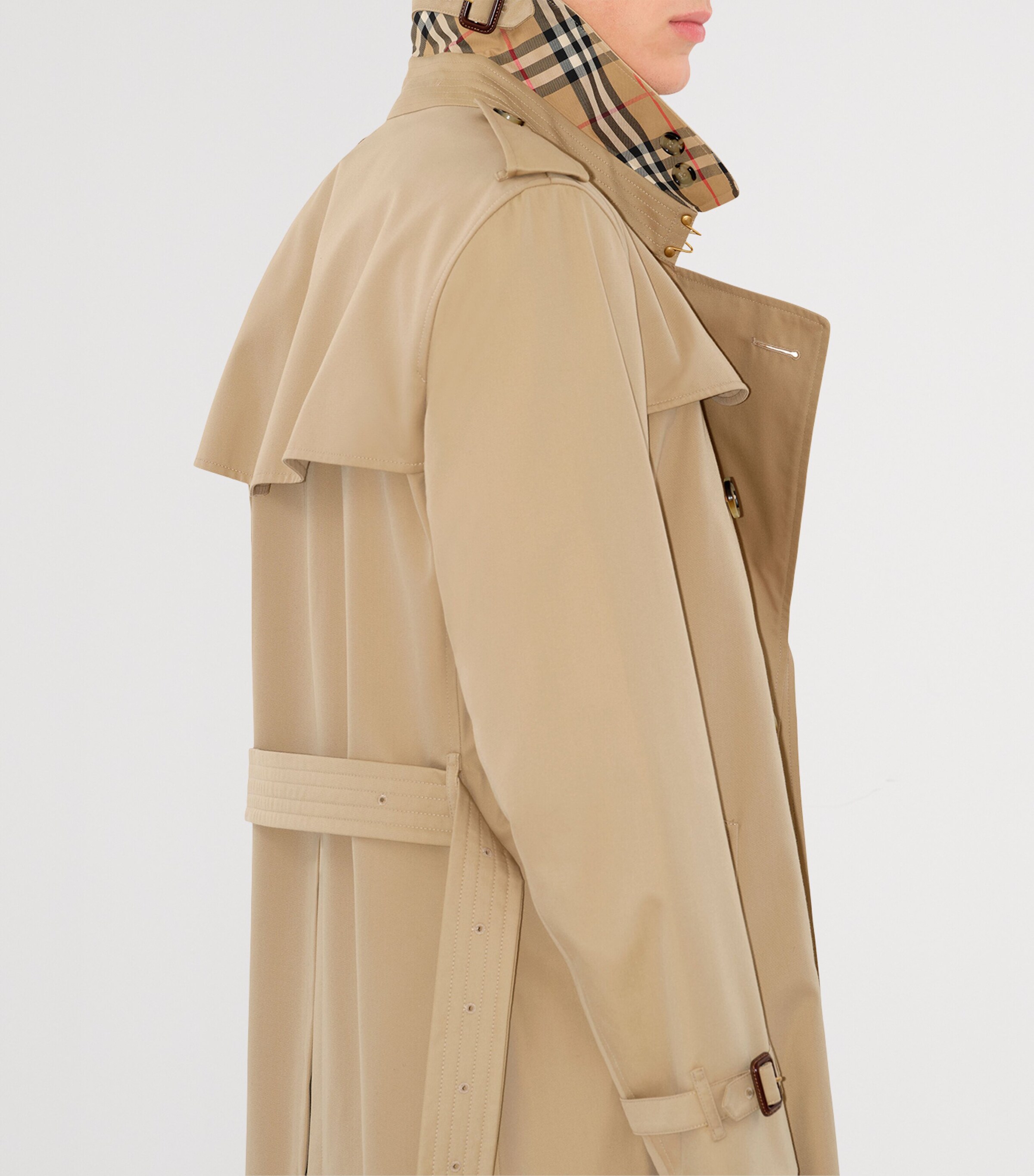 Long Kensington Heritage Trench Coat HONEY Image 5