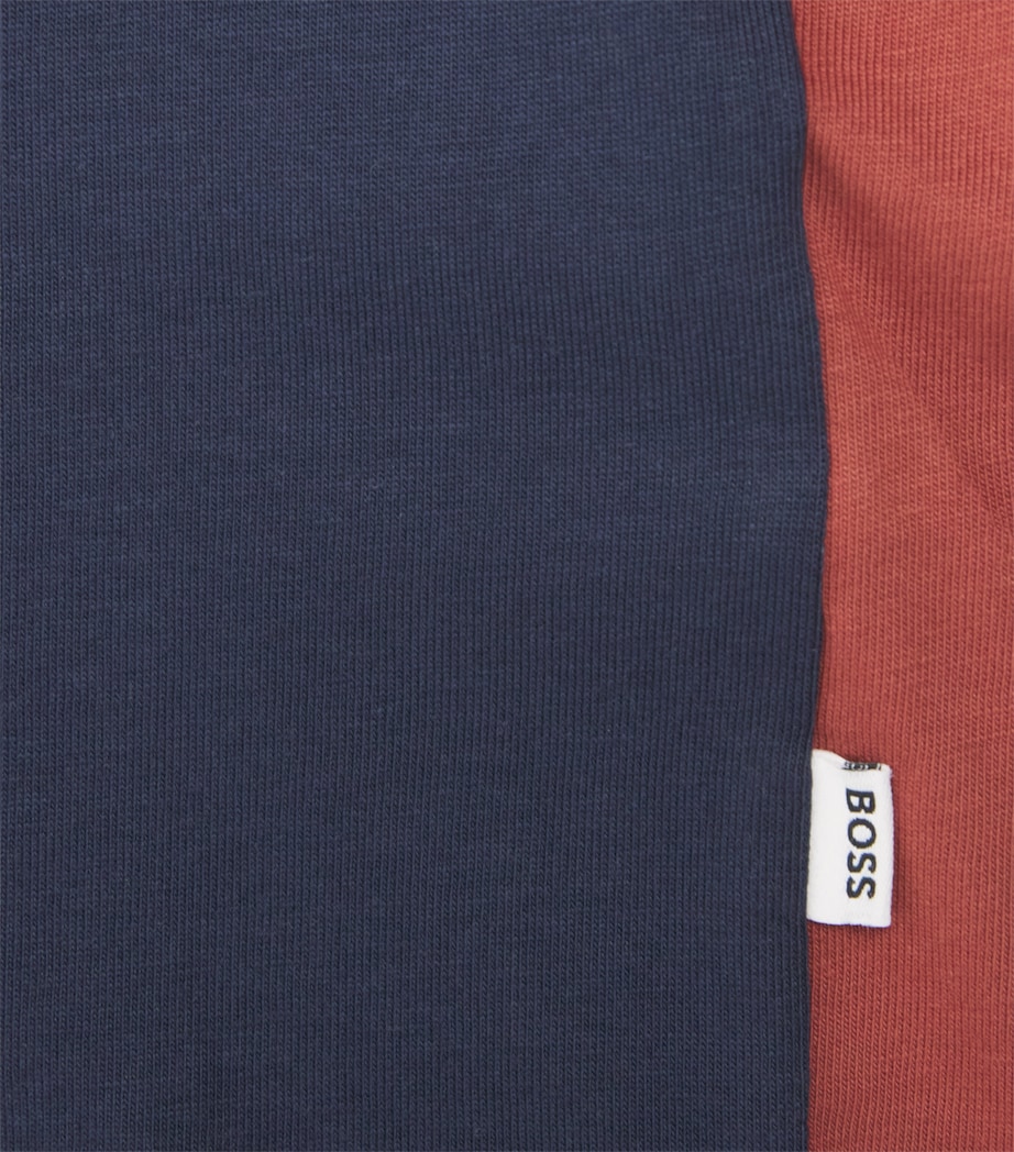 BOSS Kidswear Cotton Logo T-Shirt (4-16 Years) Navy Image 3