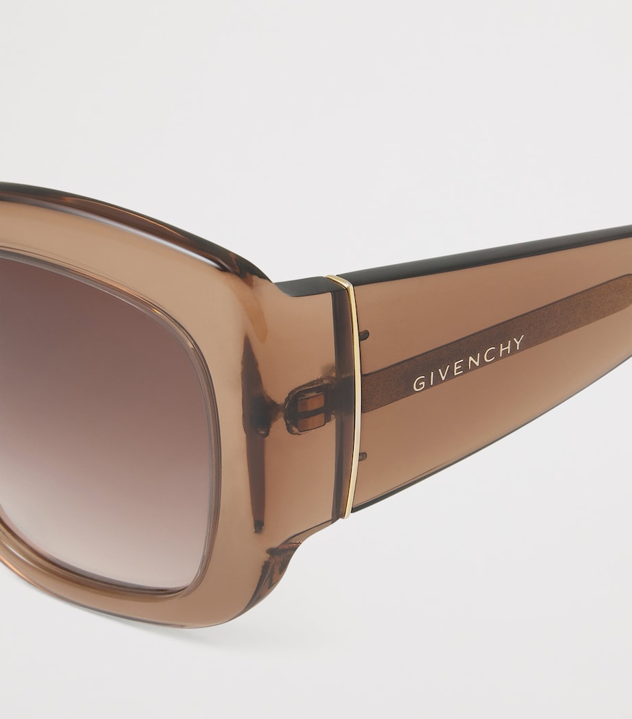 Acetate Bold Sunglasses LIGHT BROWN Image 5