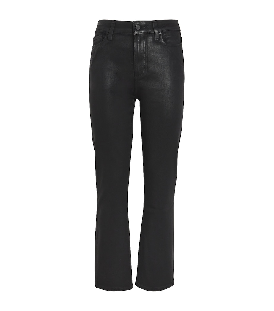 Coated Cindy Cropped Jeans BLACK FOG LUXE Image 1