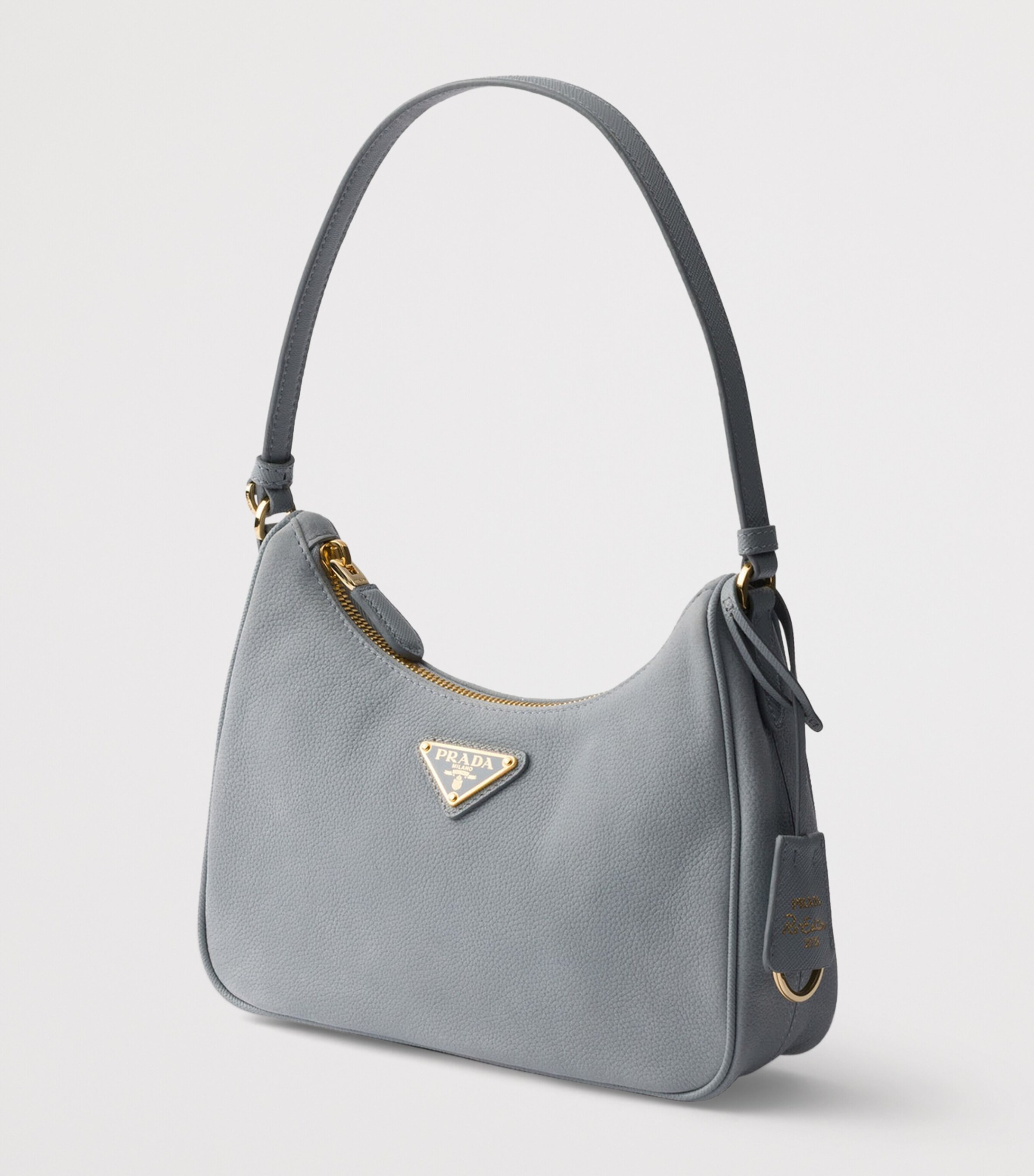 Prada Leather Re-Edition 2005 Shoulder Bag Light Blue Image 2
