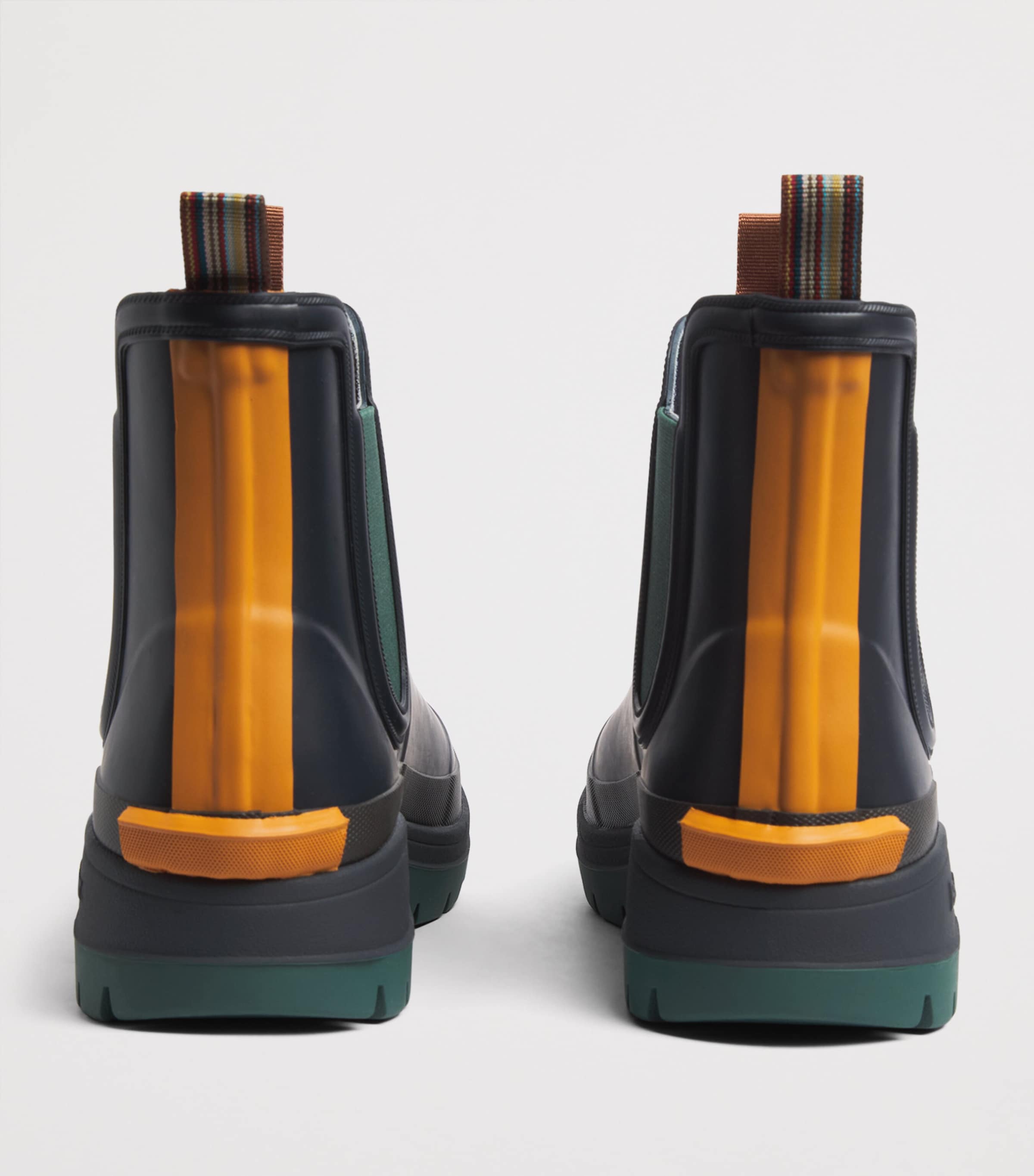 Barbour x Paul Smith Chlesea Wellington Boots Navy Image 3