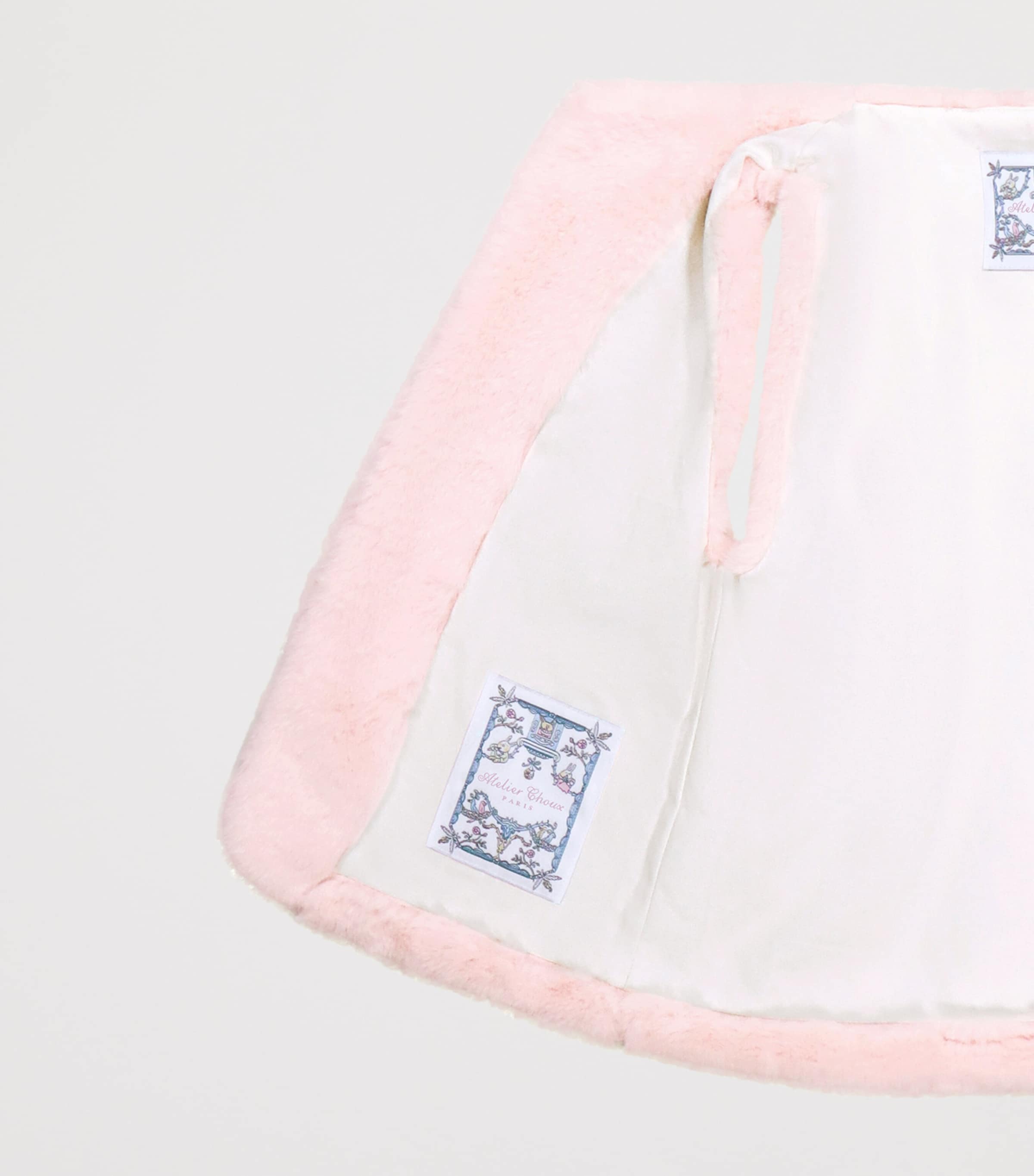 Faux Fur Gilet (2-10 Years) LIGHT PINK Image 2
