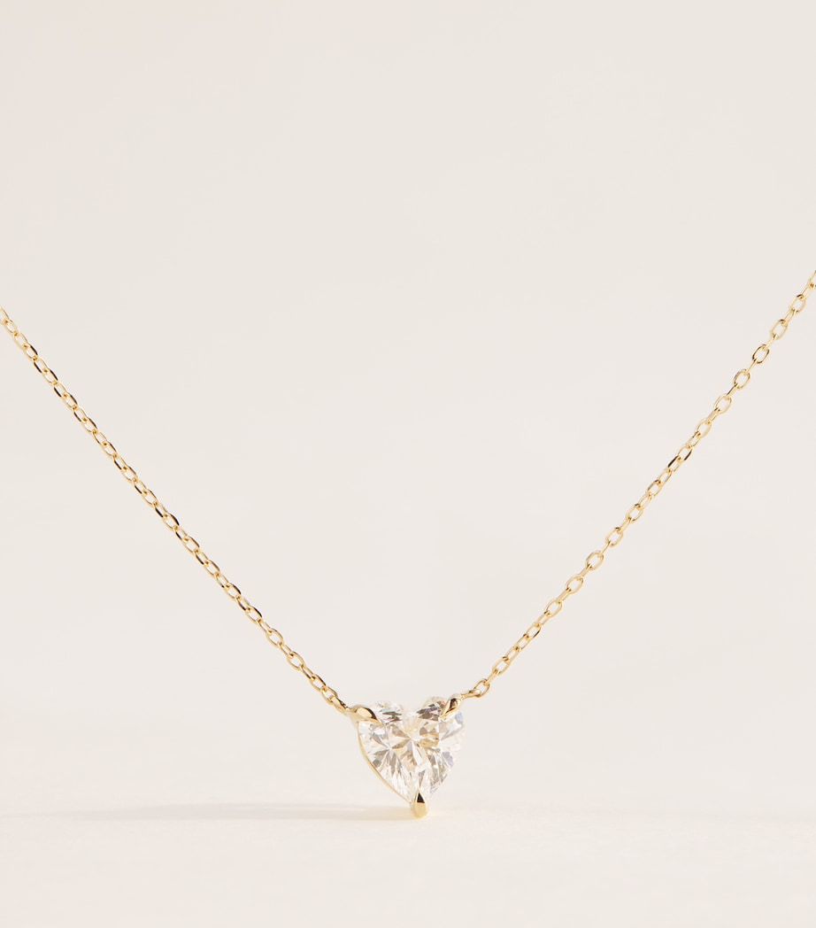 Persée Yellow Gold and Heart Diamond Necklace Yellow Gold Image 4