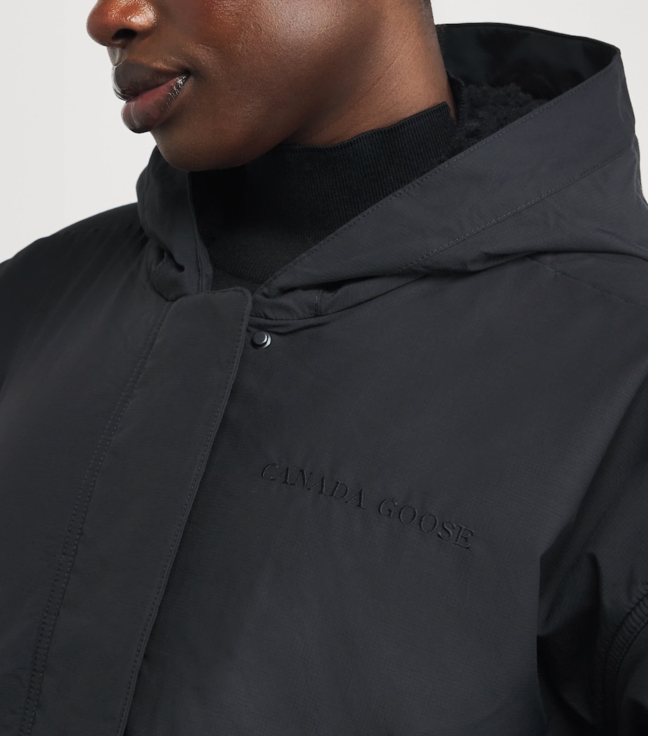 Reversible Alberni Bomber Jacket BLACK Image 7