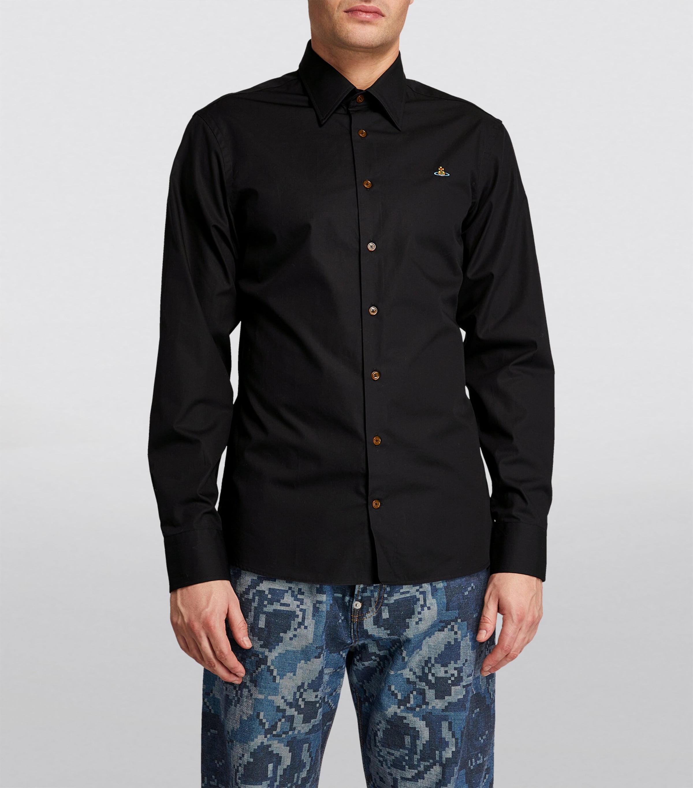 Long-Sleeved Orb Shirt N401 BLACK Image 3
