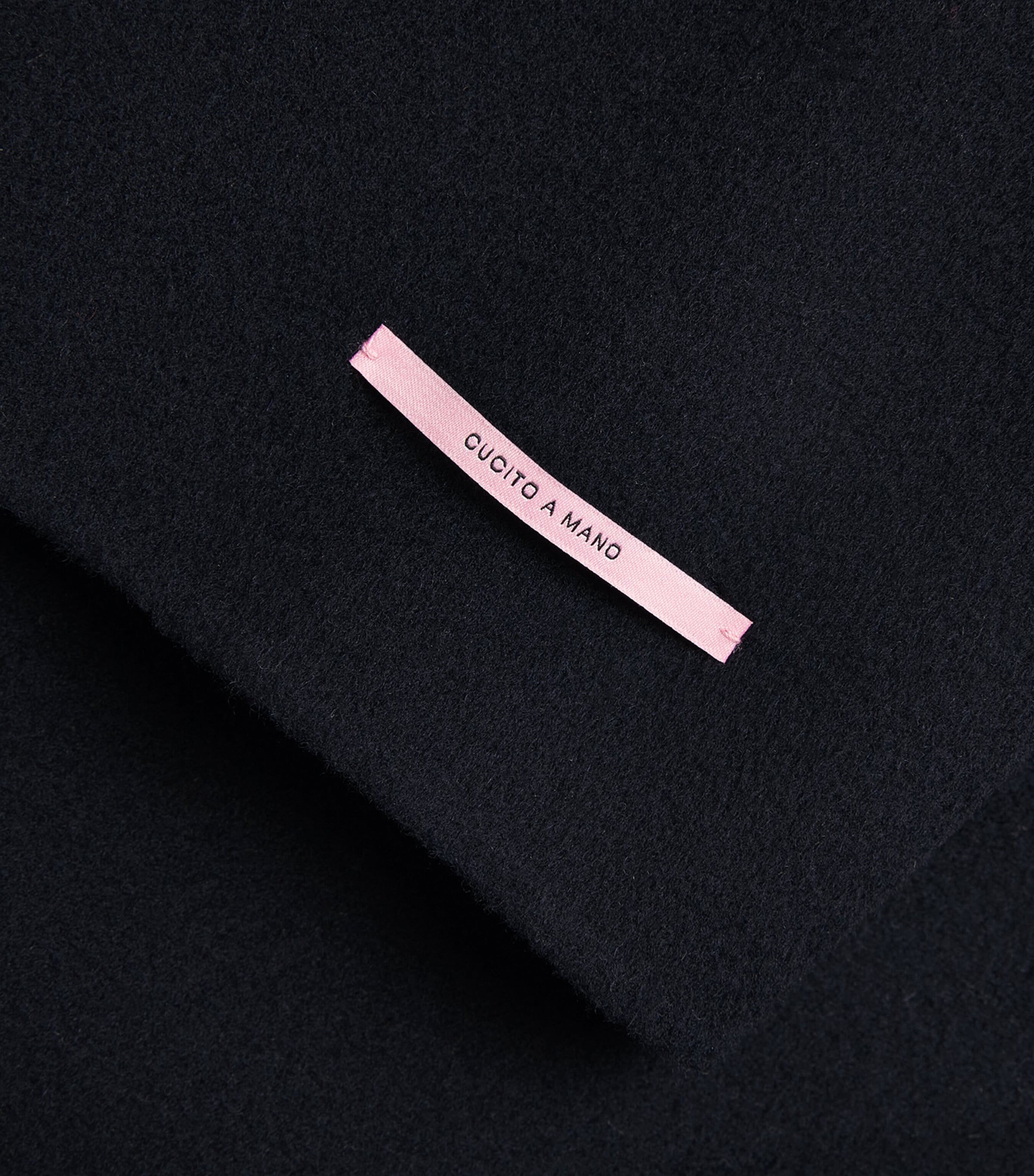 Virgin Wool Double-Breasted Coat NAVY Image 5