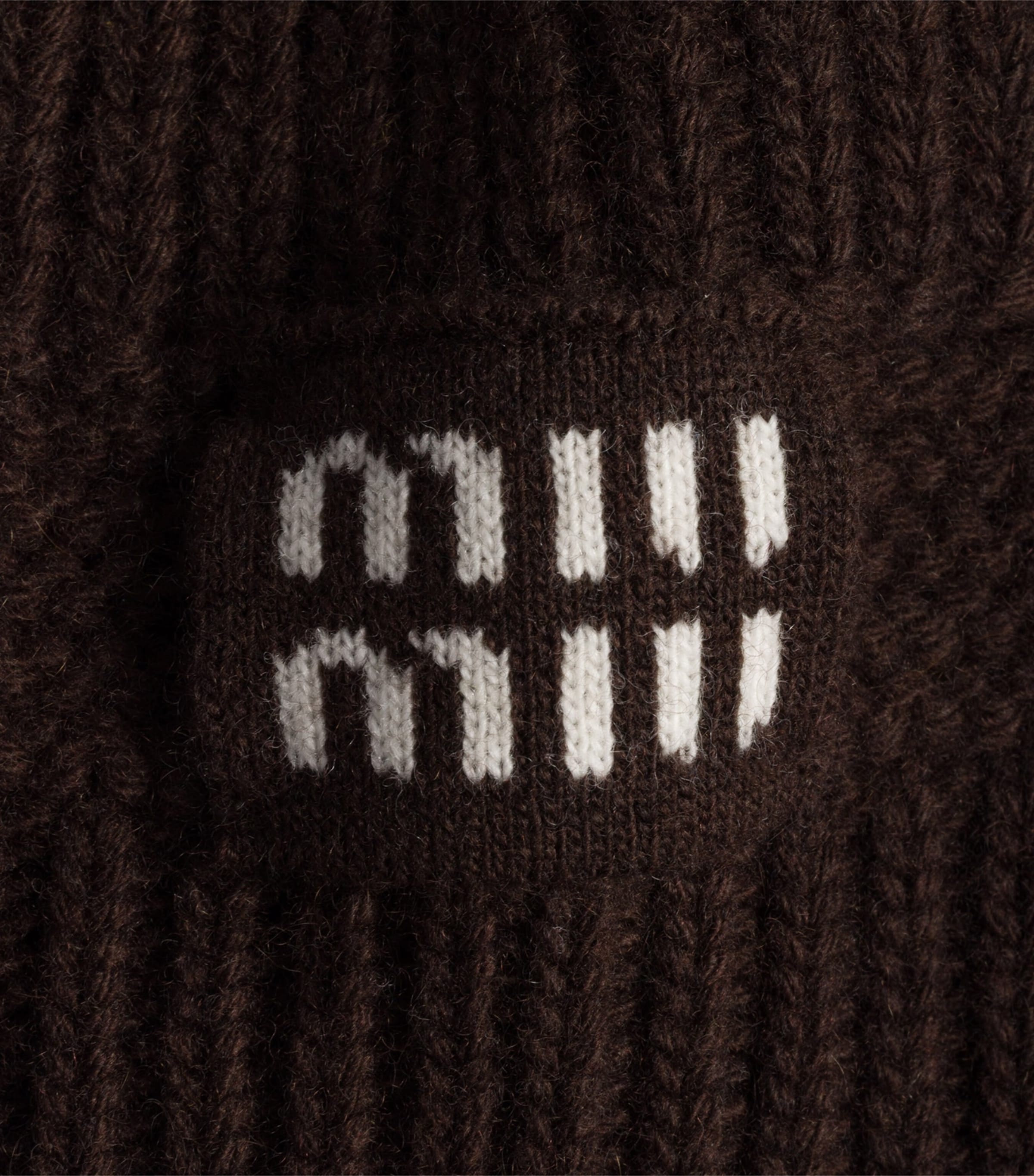 Wool-Cashmere-Blend Logo Beanie F0003 Image 3