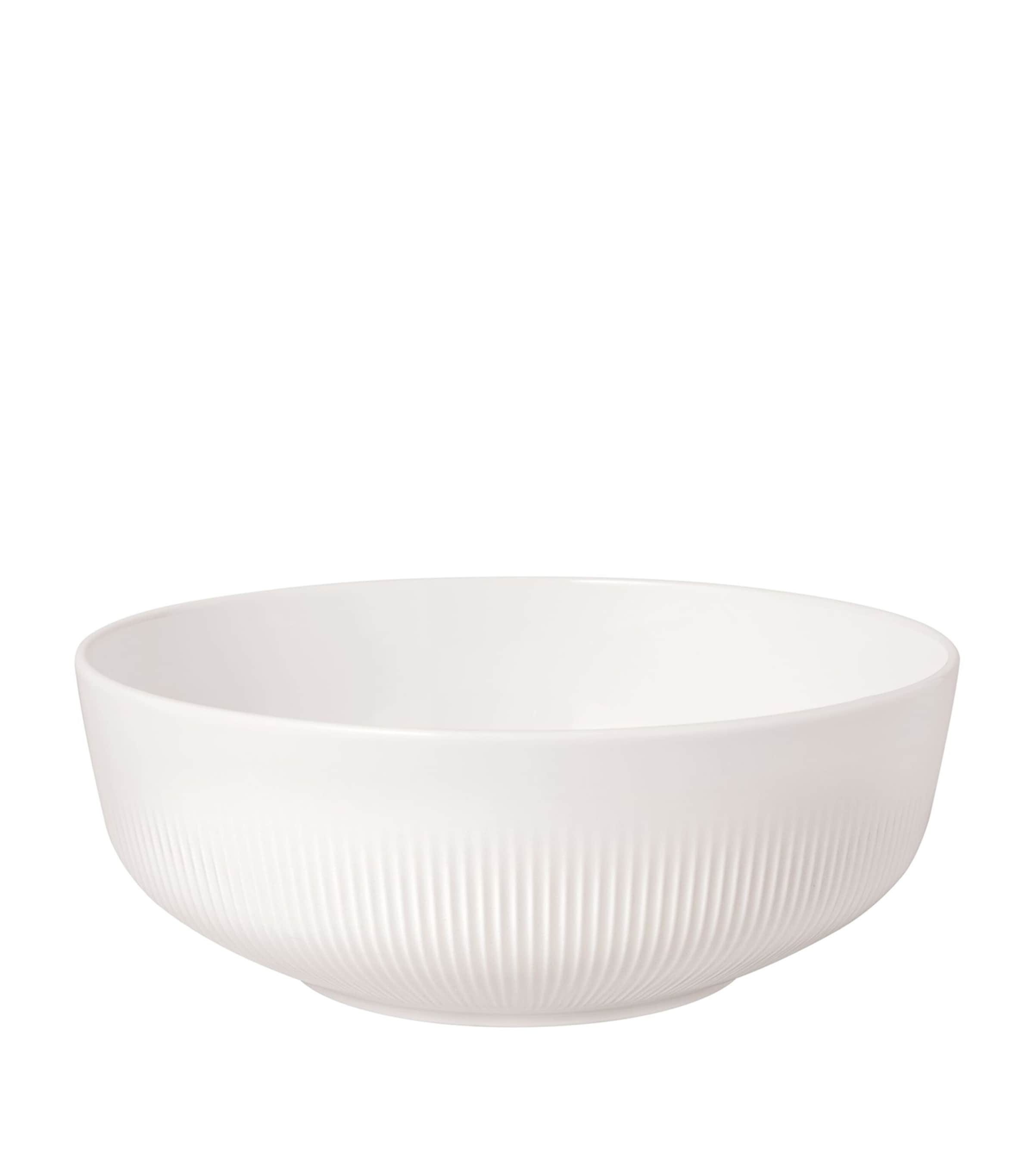 Villeroy & Boch Porcelain Afina Salad Bowl In White