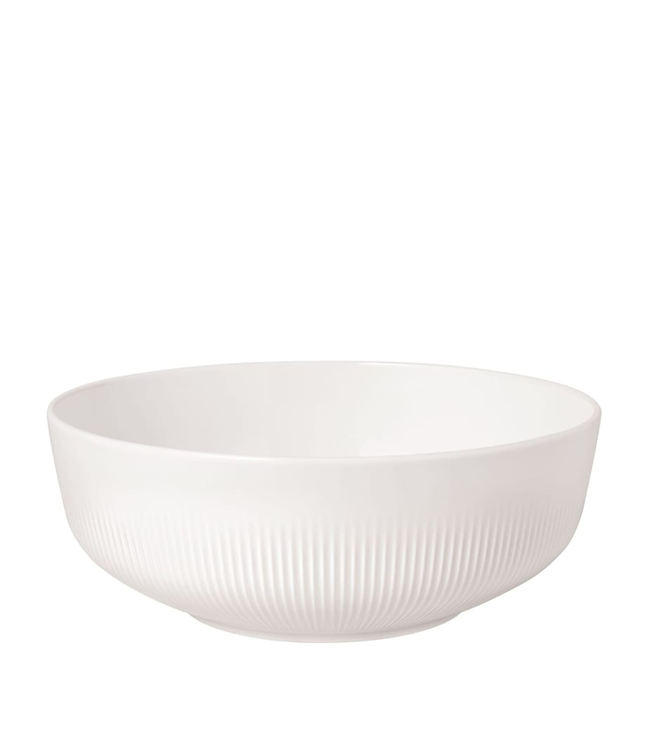 Porcelain Afina Salad Bowl (24cm) WHITE Image 1