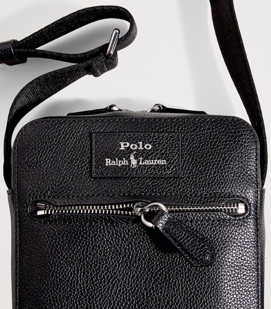 Pebbled Leather Cross-Body Bag BLACK Image 6