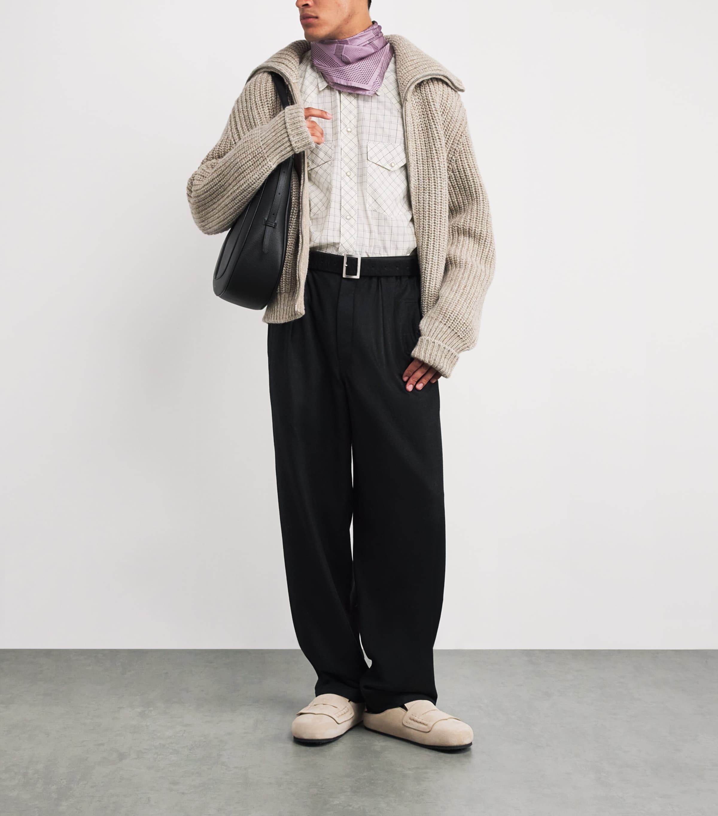 Cotton Check Western Shirt OFF WHI/MULT MU354 Image 2